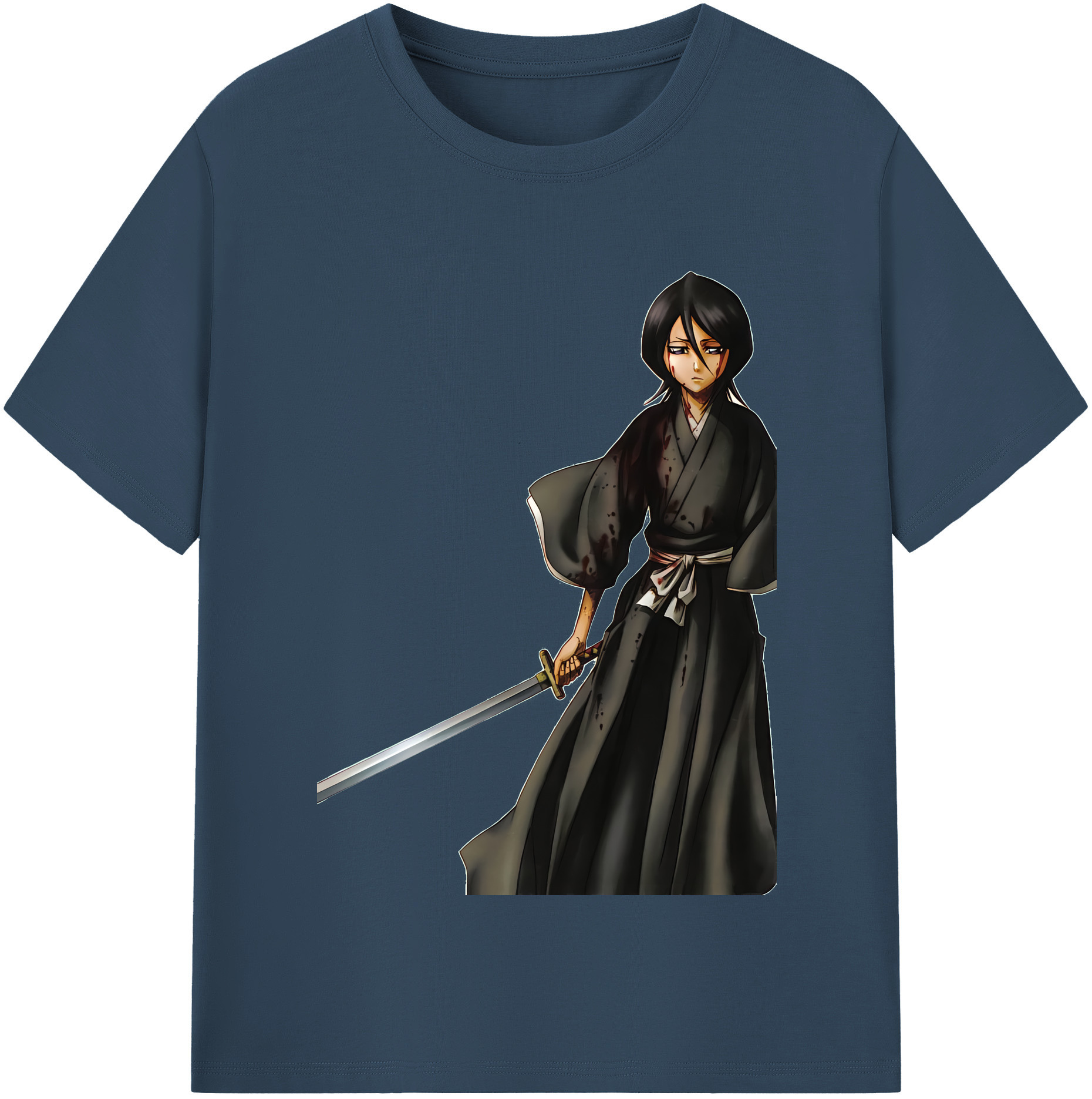 （画像用） ブリーチ 朽木ルキア BLEACH Kuchiki Rukia レディースカジュアルプリントTシャツ（綿100％）