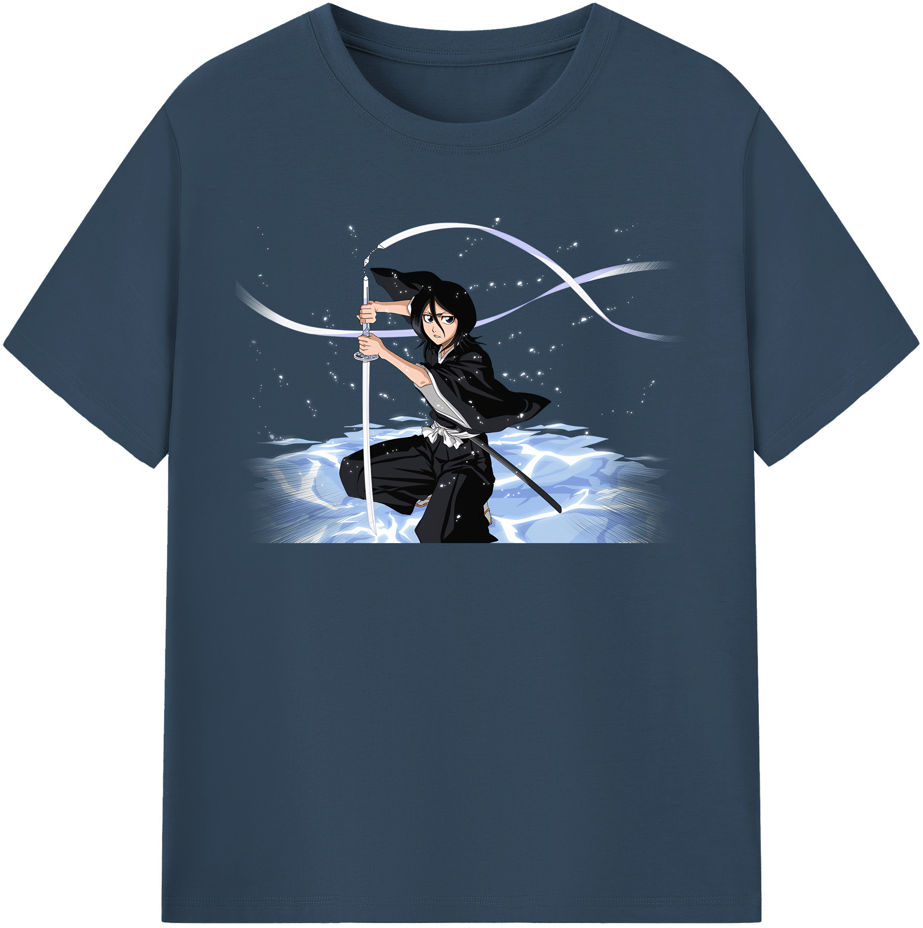 （画像用） ブリーチ 朽木ルキア BLEACH Kuchiki Rukia レディースカジュアルプリントTシャツ（綿100％）