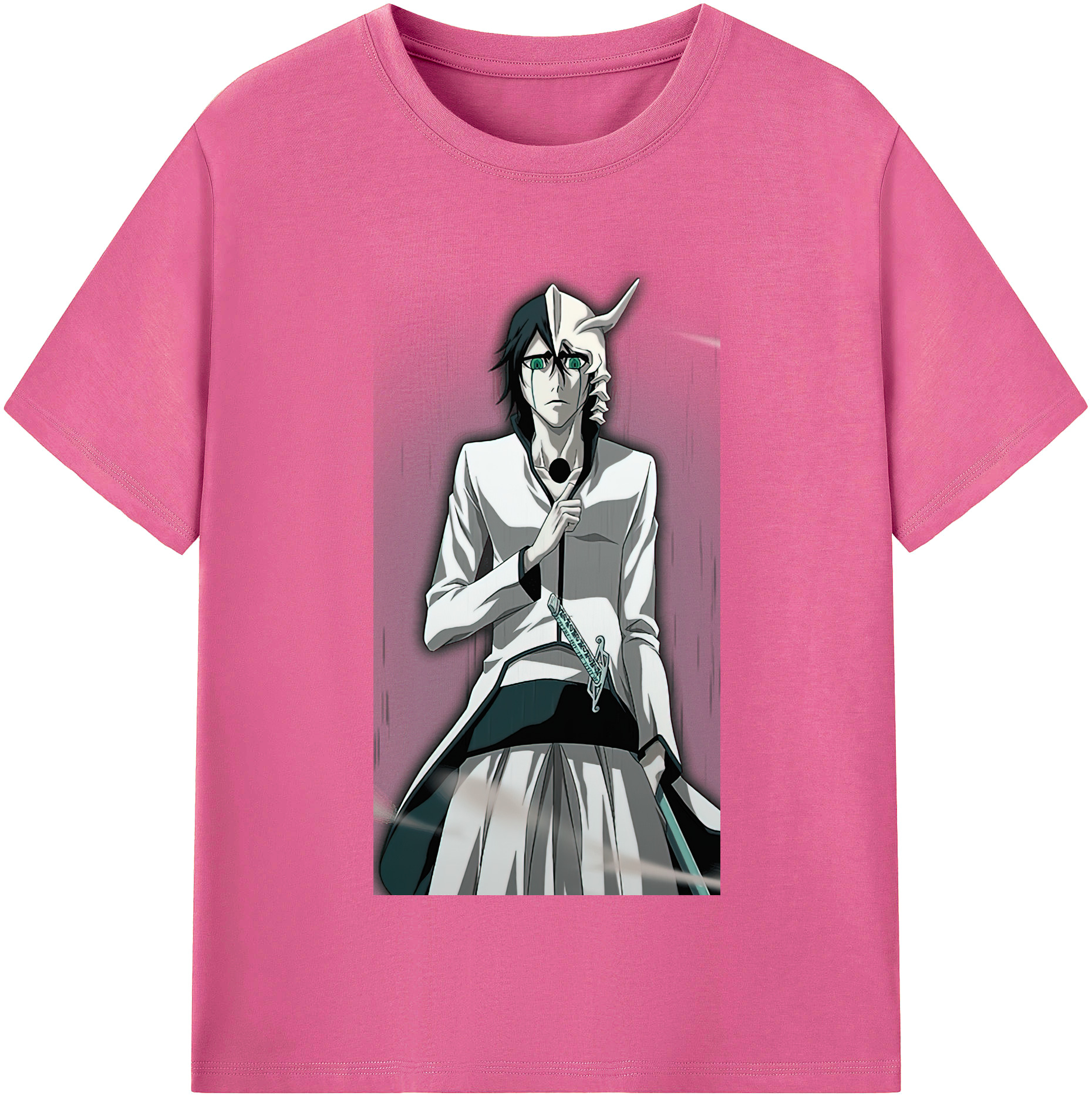 （画像用） ブリーチ ウルキオラ·シファー BLEACH Ulquiorra cifer レディースカジュアルプリントTシャツ（綿100％）