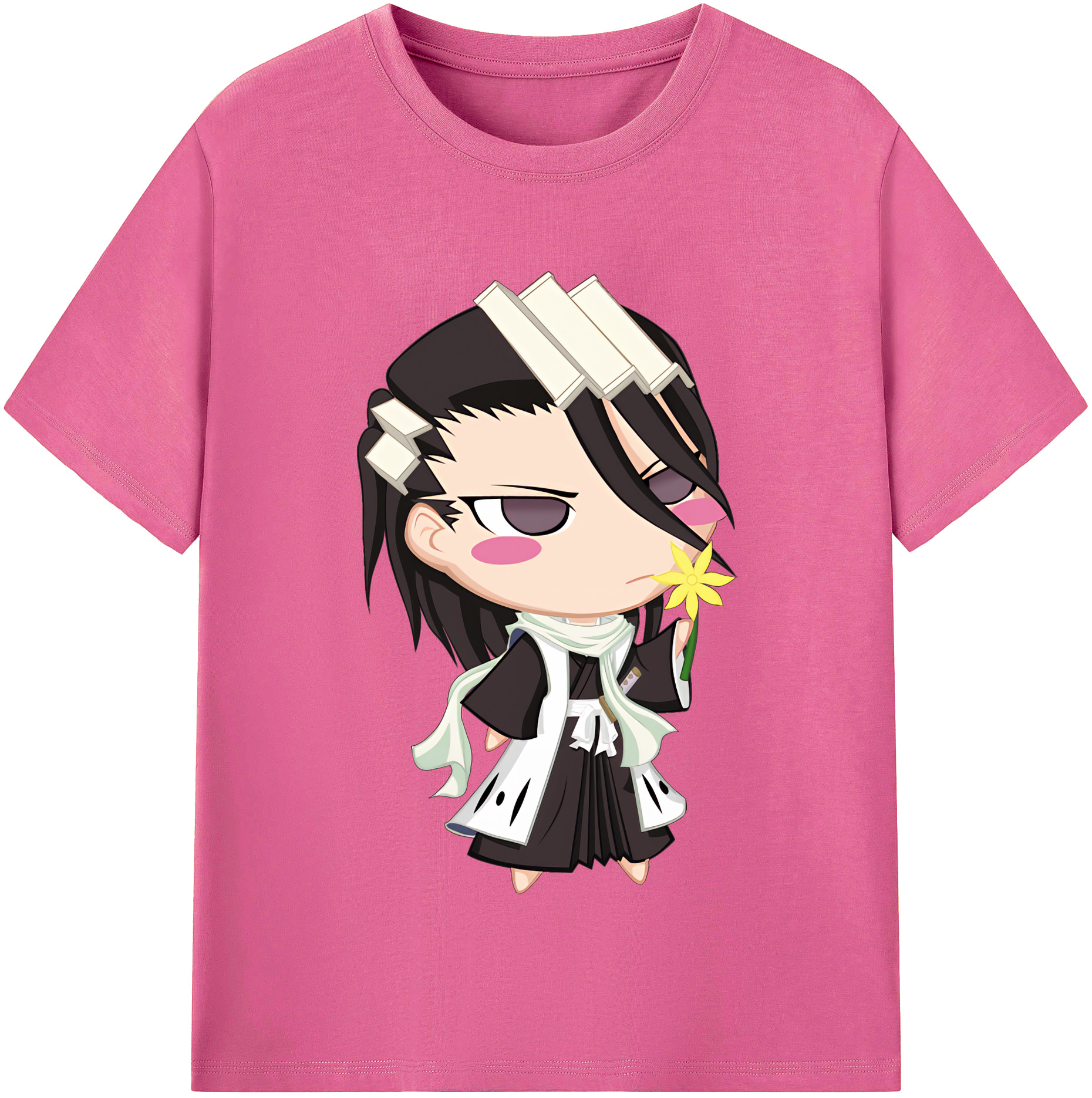 （画像用） ブリーチ くちき びゃくや BLEACH Kuchiki Byakuya レディースカジュアルプリントTシャツ（綿100％）