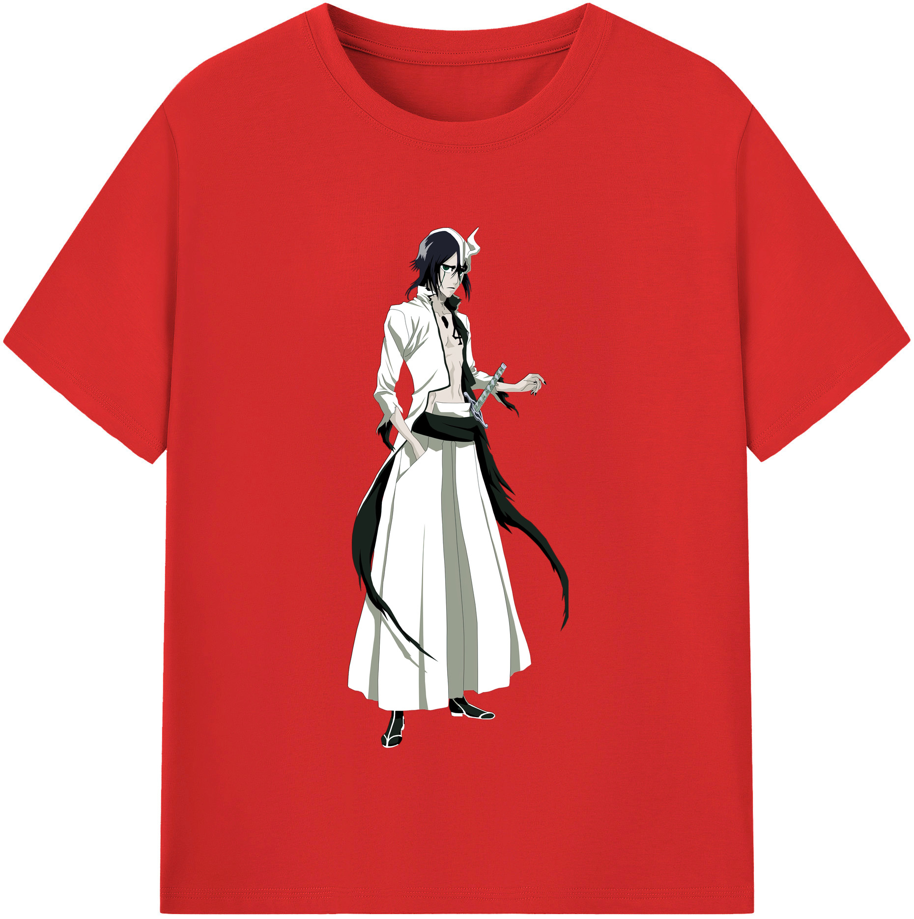 （画像用） ブリーチ ウルキオラ·シファー BLEACH Ulquiorra cifer レディースカジュアルプリントTシャツ（綿100％）