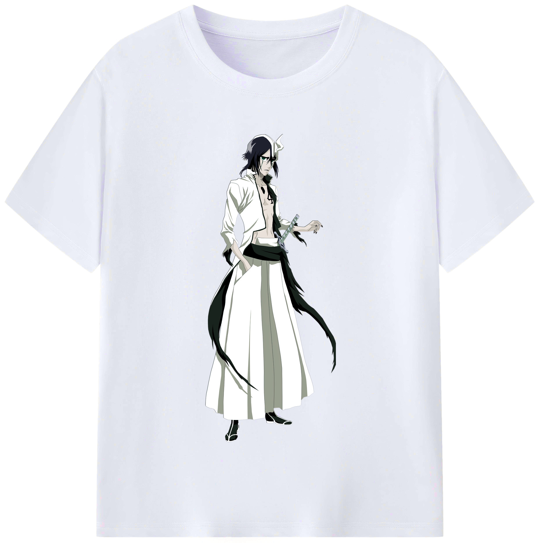 （画像用） ブリーチ ウルキオラ·シファー BLEACH Ulquiorra cifer レディースカジュアルプリントTシャツ（綿100％）