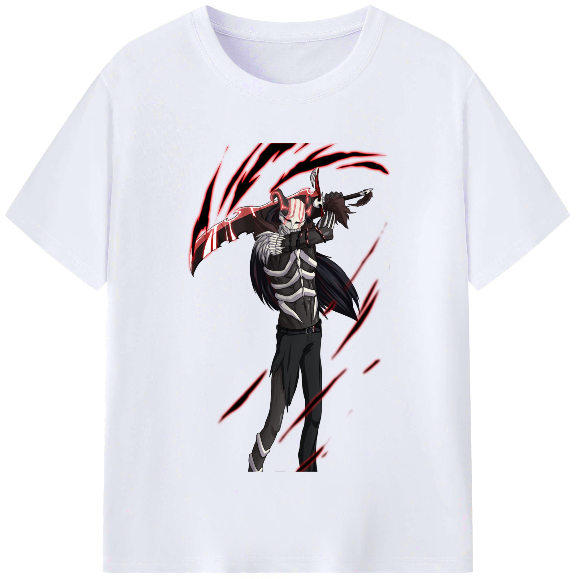 （画像用） ブリーチ 黒崎一護（くろさき いちご）BLEACH Kurosaki Ichigo レディースカジュアルプリントTシャツ（綿100％）