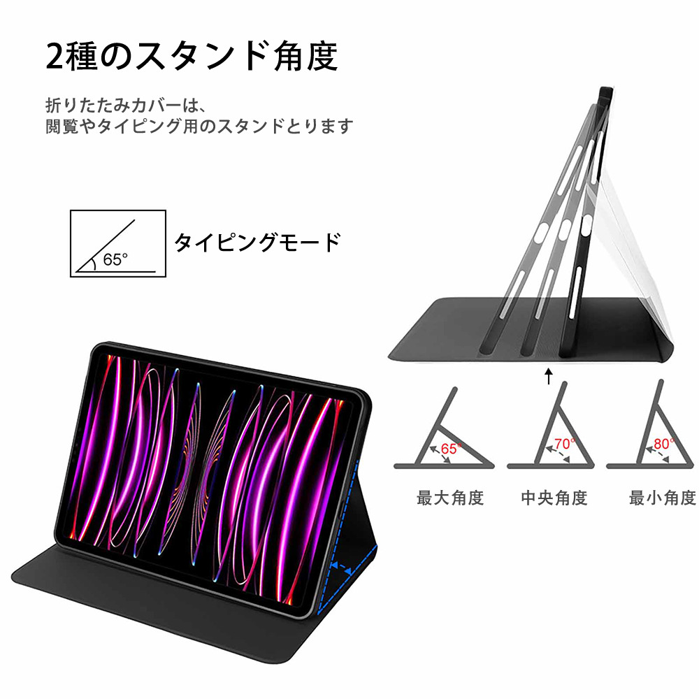 ブリーチ BLEACH IPad ケース ブック型 PUレザー TPU 耐衝撃 軽量 薄型 ペン収納なし 全面保護 IPad 各モデル対応