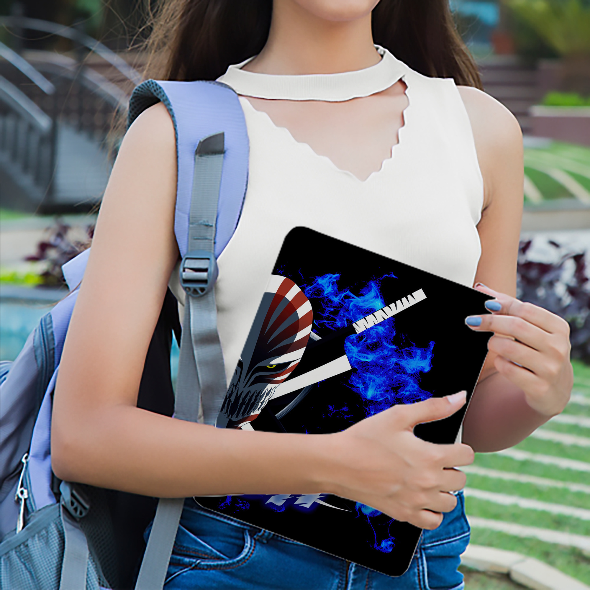 ブリーチ BLEACH IPad ケース ブック型 PUレザー TPU 耐衝撃 軽量 薄型 ペン収納なし 全面保護 IPad 各モデル対応