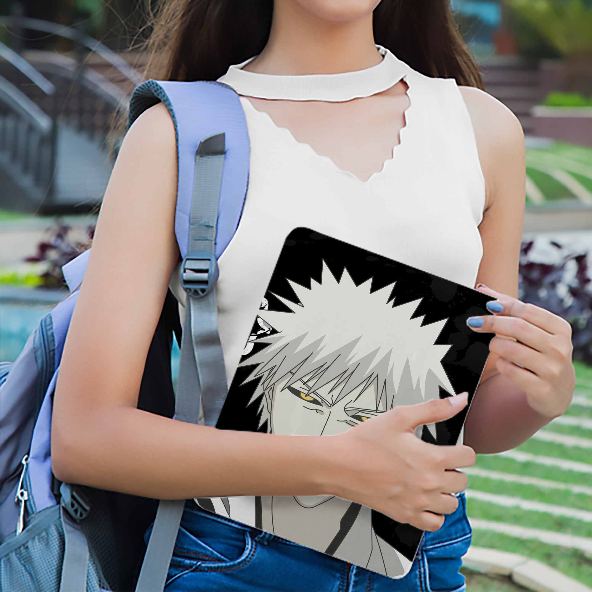 ブリーチ BLEACH IPad ケース ブック型 PUレザー TPU 耐衝撃 軽量 薄型 ペン収納なし 全面保護 IPad 各モデル対応