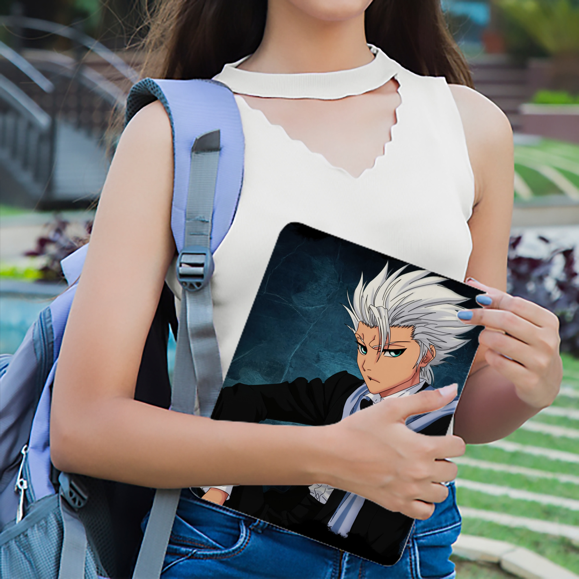 ブリーチ BLEACH IPad ケース ブック型 PUレザー TPU 耐衝撃 軽量 薄型 ペン収納なし 全面保護 IPad 各モデル対応
