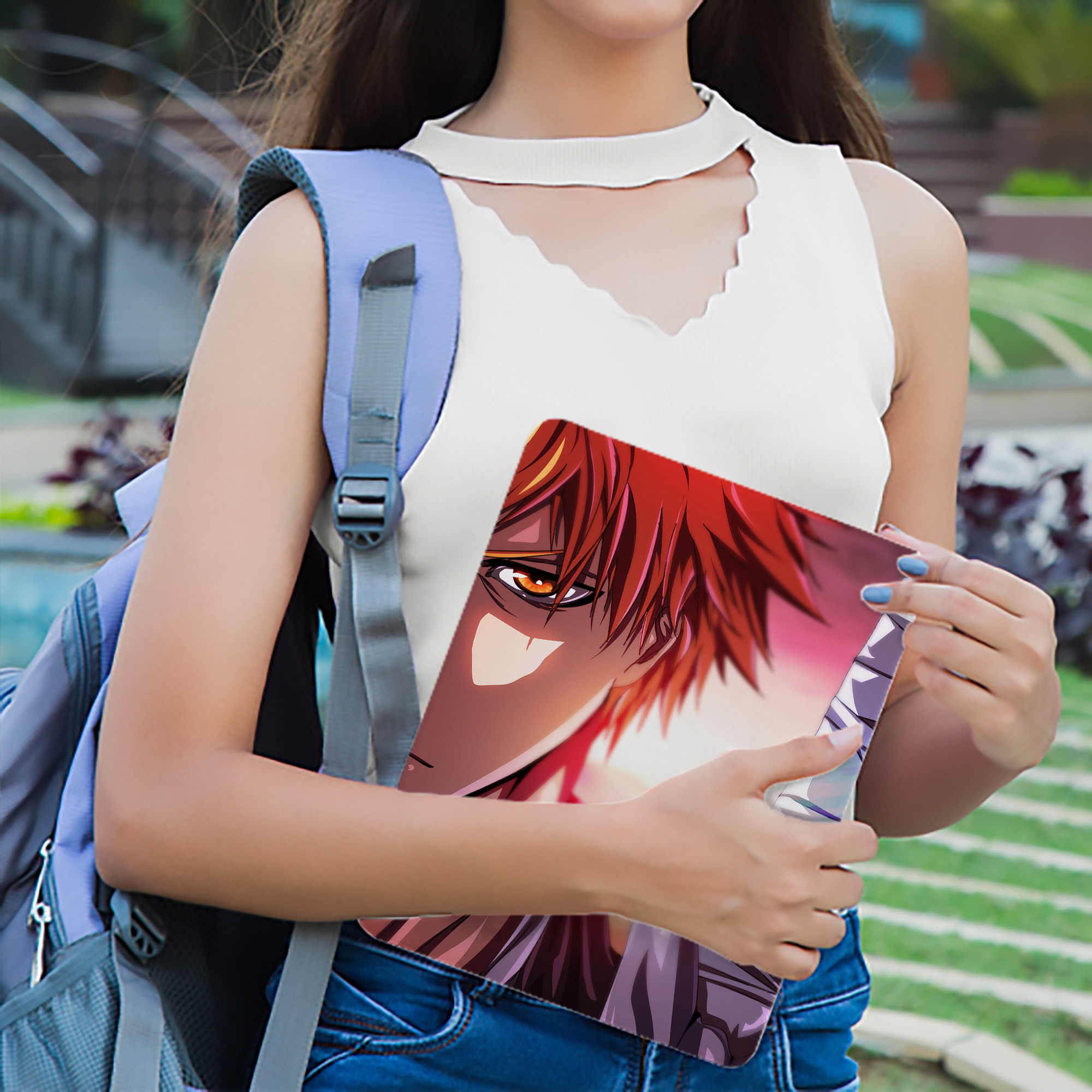 ブリーチ BLEACH IPad ケース ブック型 PUレザー TPU 耐衝撃 軽量 薄型 ペン収納なし 全面保護 IPad 各モデル対応