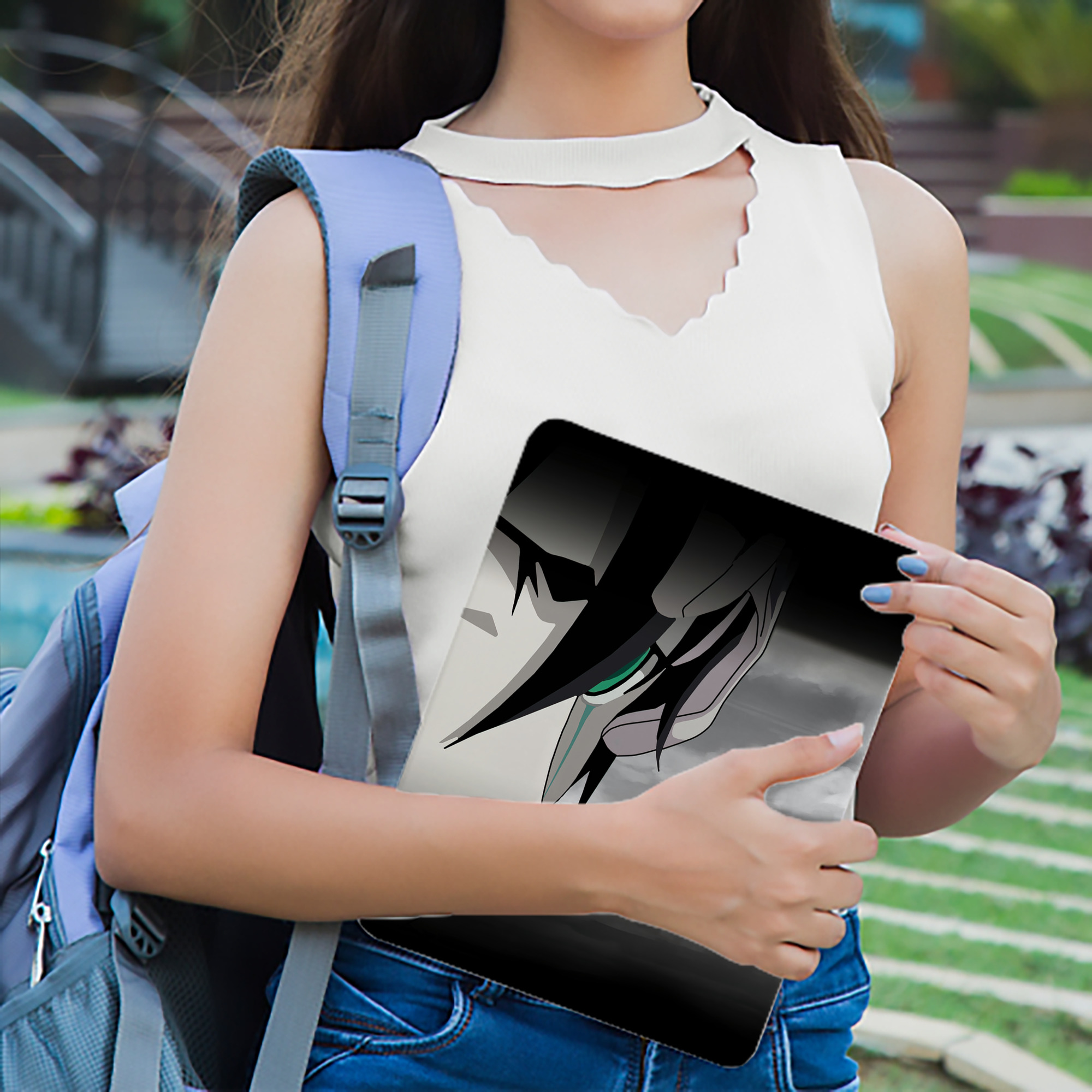 ブリーチ BLEACH IPad ケース ブック型 PUレザー TPU 耐衝撃 軽量 薄型 ペン収納なし 全面保護 IPad 各モデル対応
