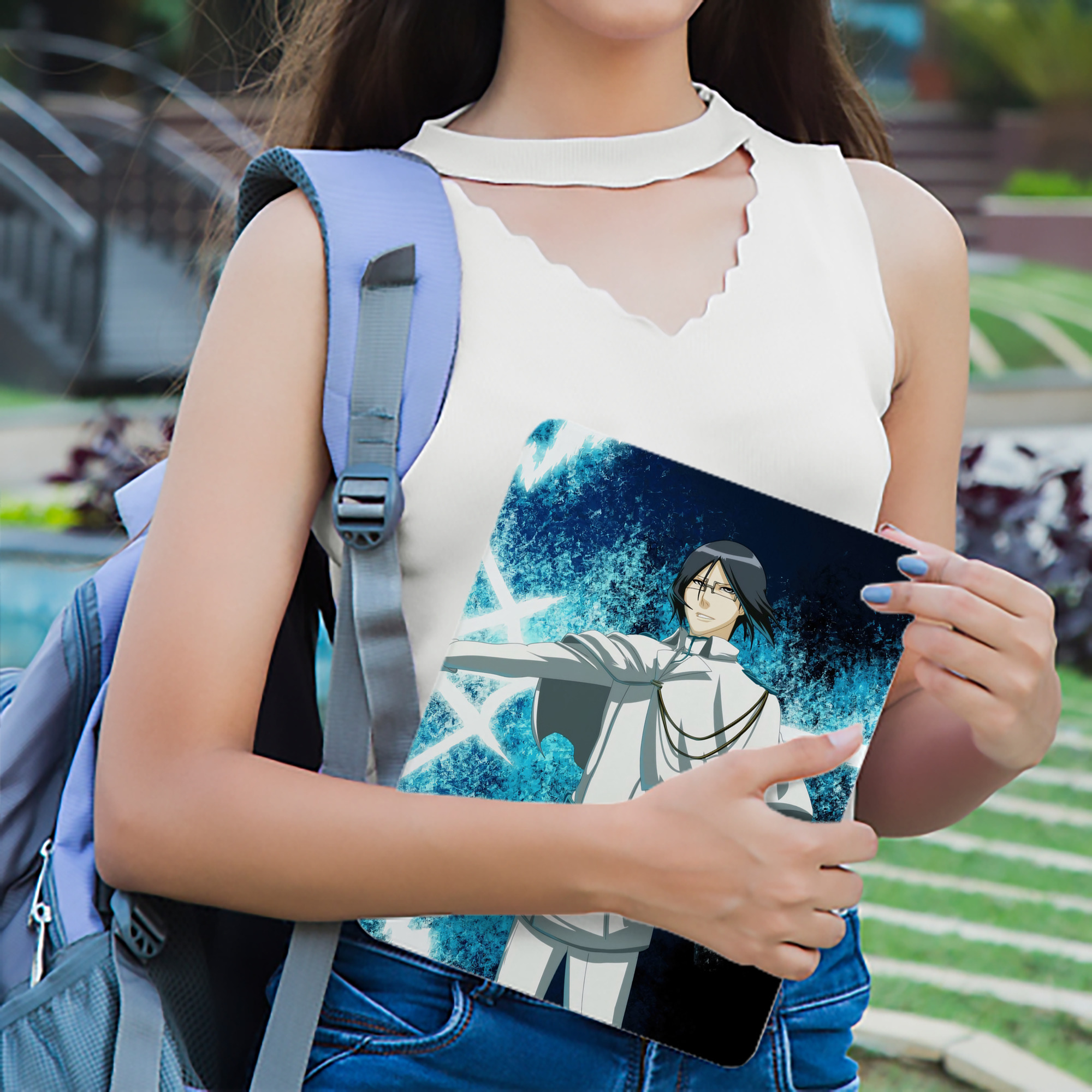 ブリーチ BLEACH IPad ケース ブック型 PUレザー TPU 耐衝撃 軽量 薄型 ペン収納なし 全面保護 IPad 各モデル対応