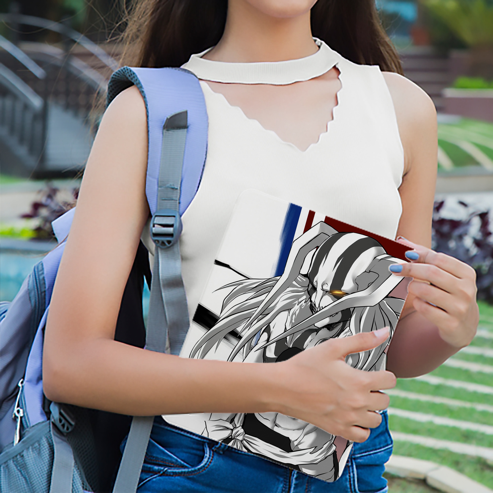 ブリーチ BLEACH IPadケース ペンホルダー付き ブックスタイルデザイン