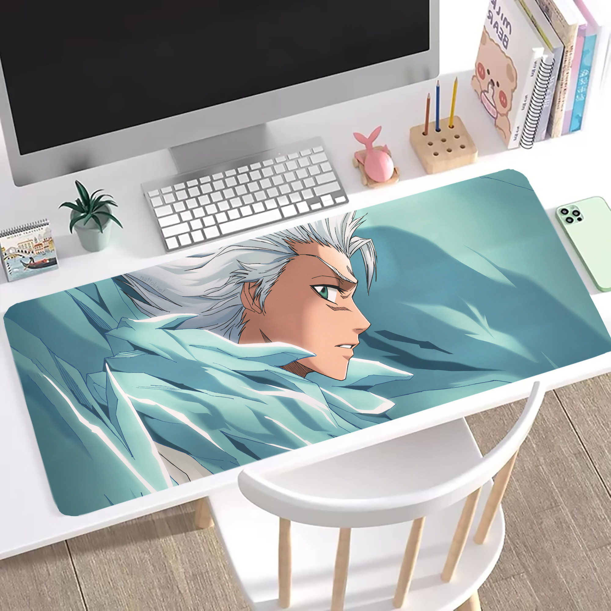 （画像用） ブリーチ BLEACH ステッチ加工 大判デスクマット／滑り止めマウスパッド