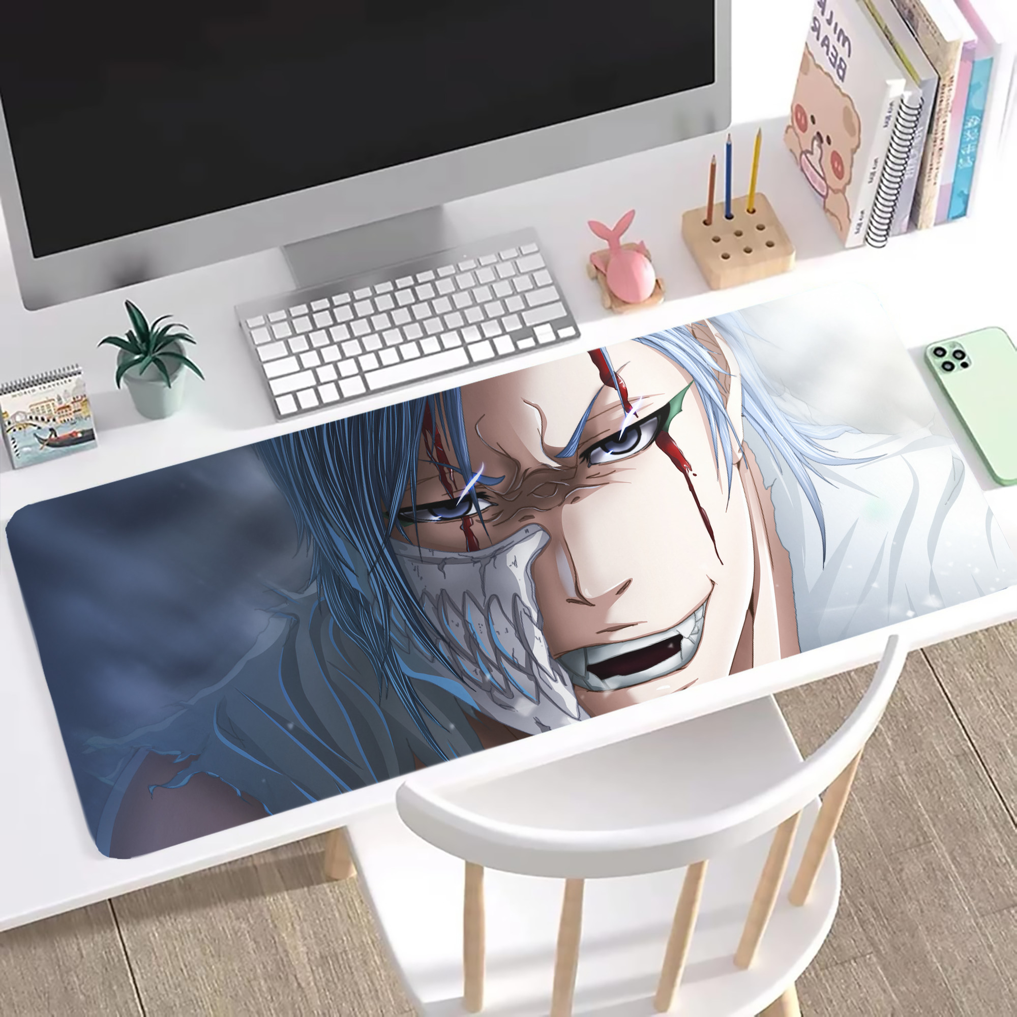 （画像用） ブリーチ BLEACH ステッチ加工 大判デスクマット／滑り止めマウスパッド