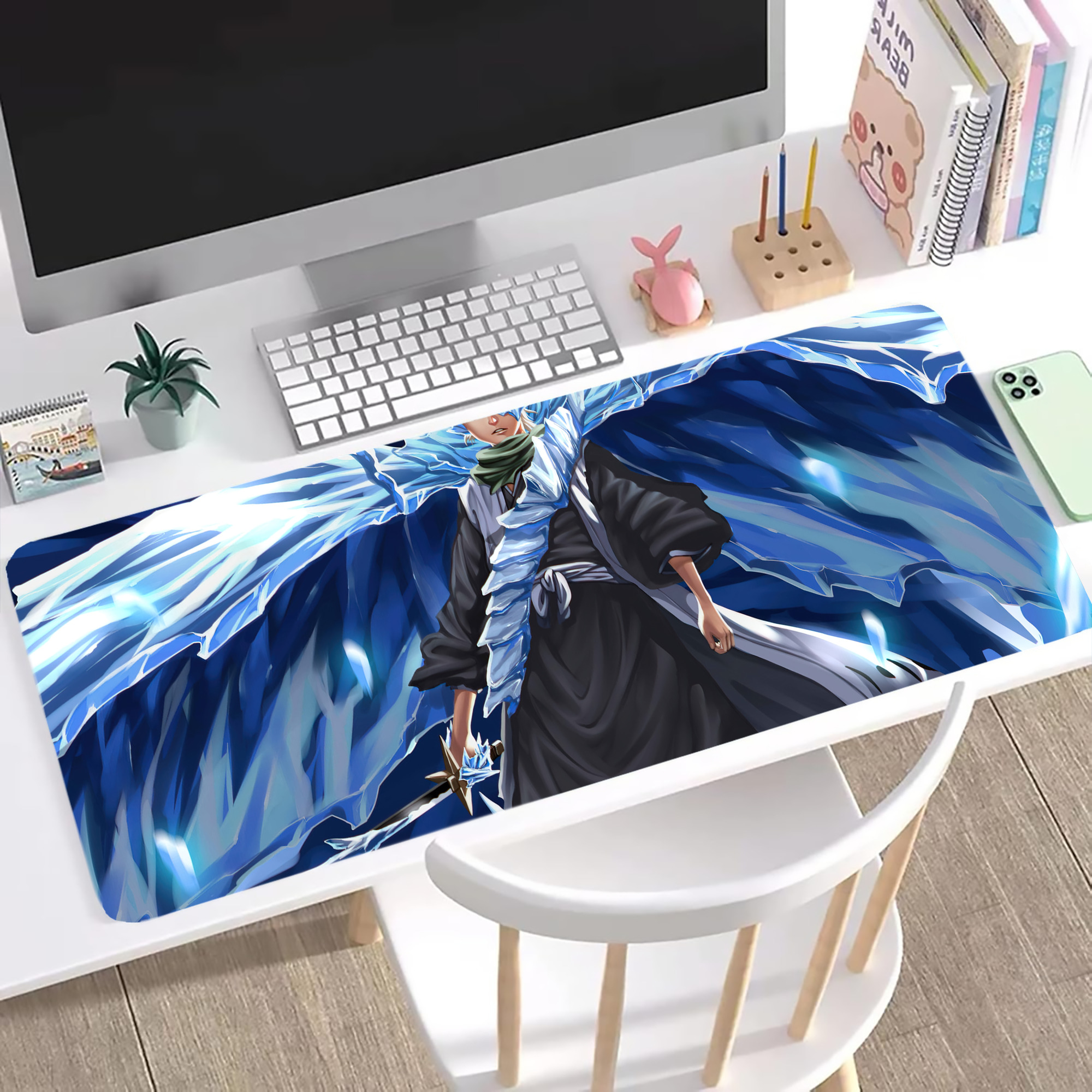 （画像用） ブリーチ BLEACH ステッチ加工 大判デスクマット／滑り止めマウスパッド