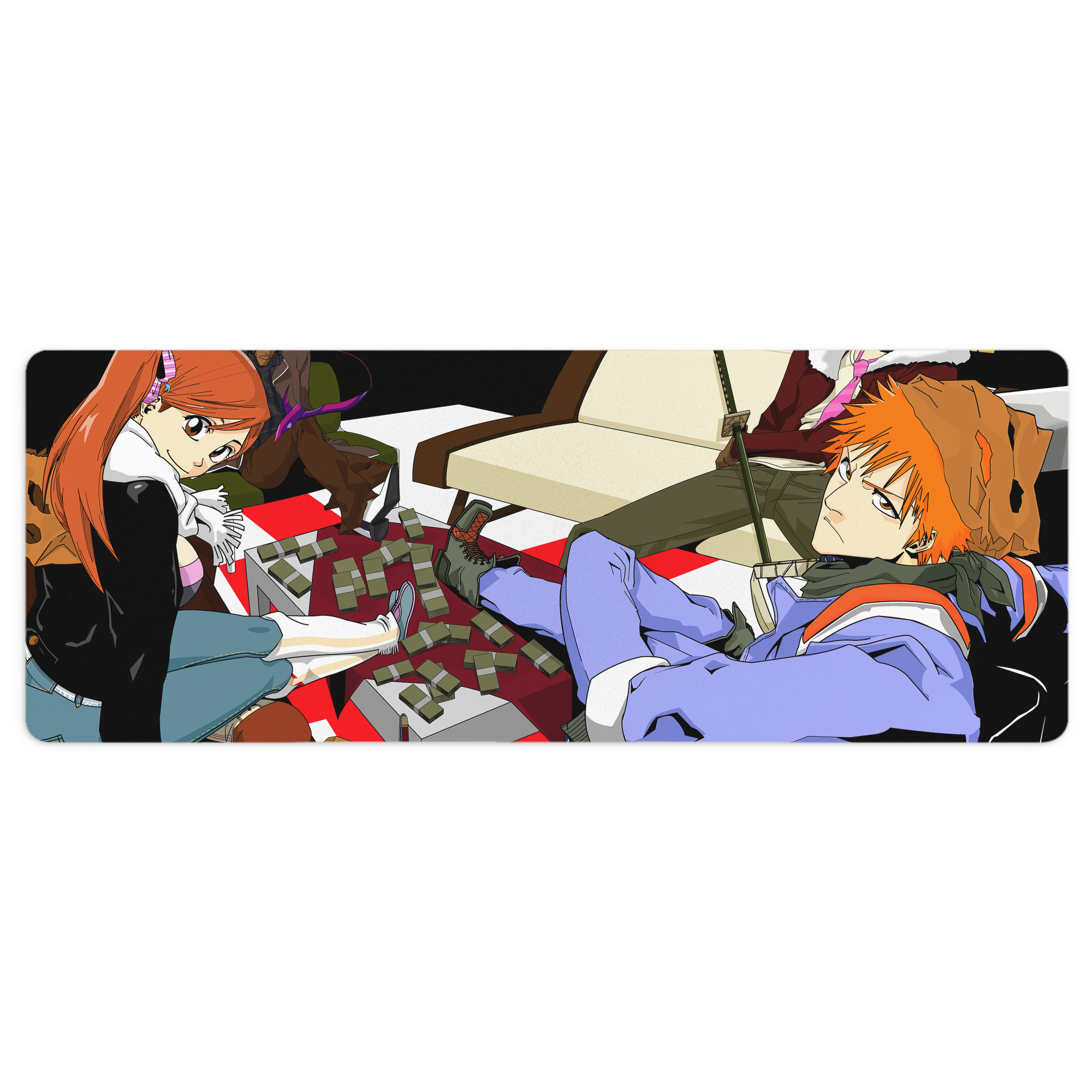 （画像用） ブリーチ BLEACH ステッチ加工 大判デスクマット／滑り止めマウスパッド