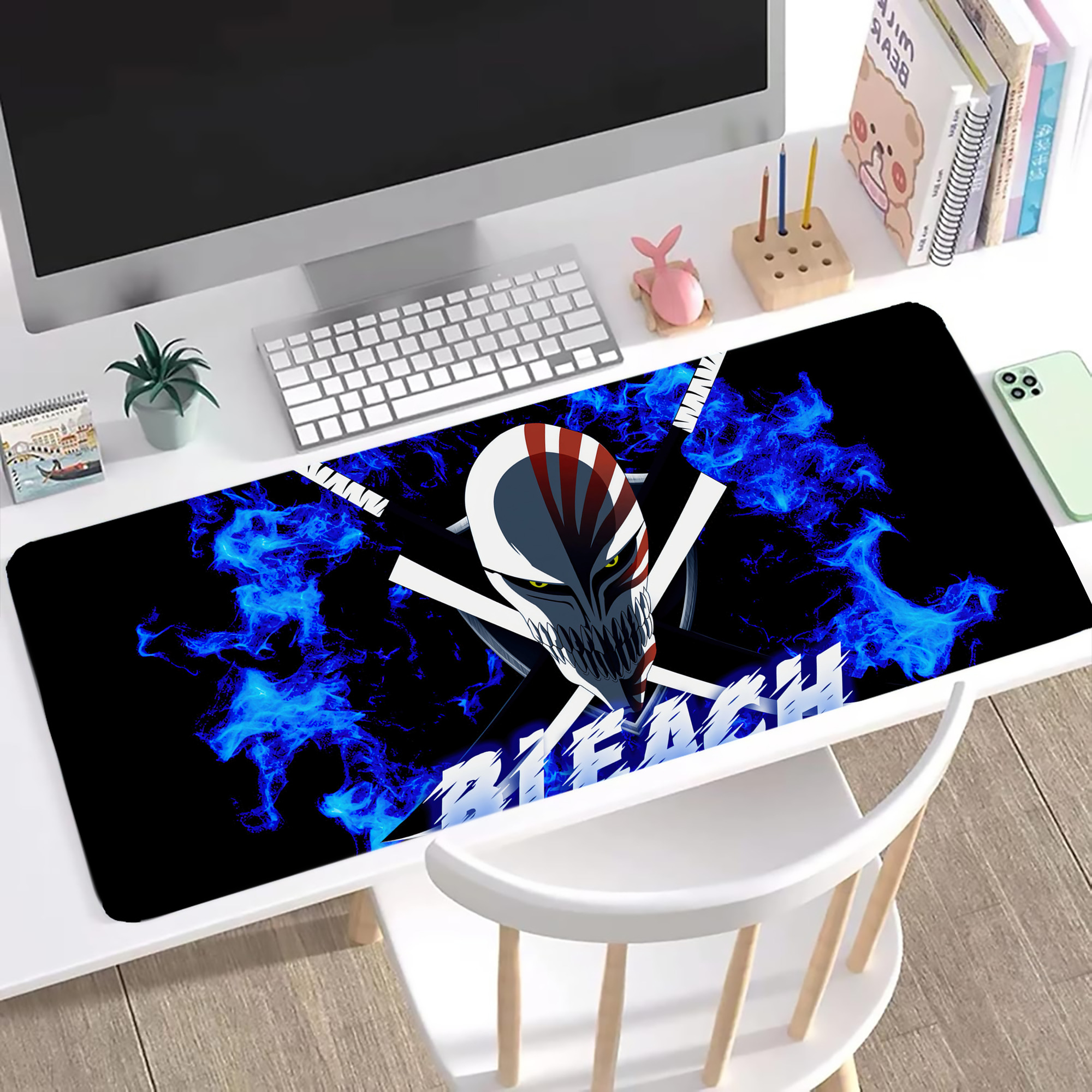 （画像用） ブリーチ BLEACH ステッチ加工 大判デスクマット／滑り止めマウスパッド