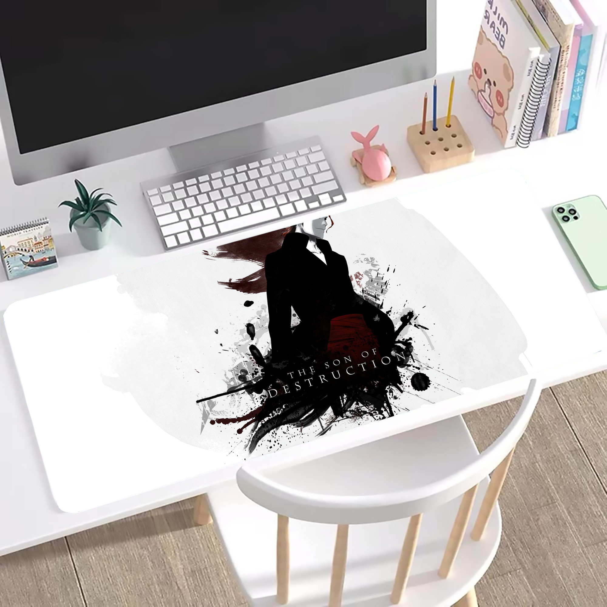 （画像用） ブリーチ BLEACH ステッチ加工 大判デスクマット／滑り止めマウスパッド