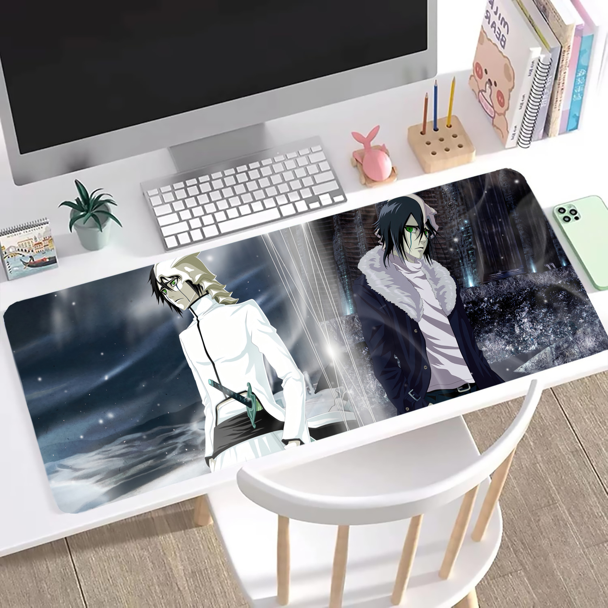 （画像用） ブリーチ BLEACH ステッチ加工 大判デスクマット／滑り止めマウスパッド