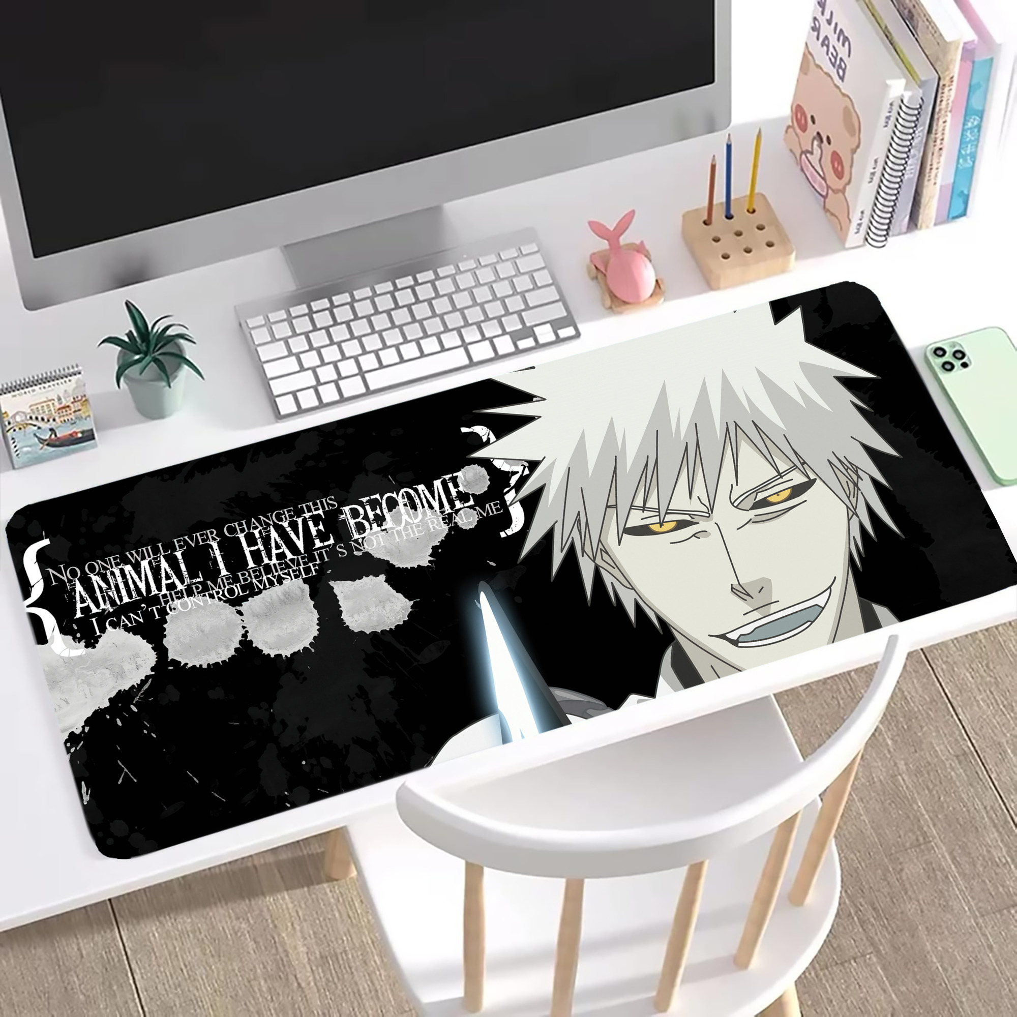 （画像用） ブリーチ BLEACH ステッチ加工 大判デスクマット／滑り止めマウスパッド