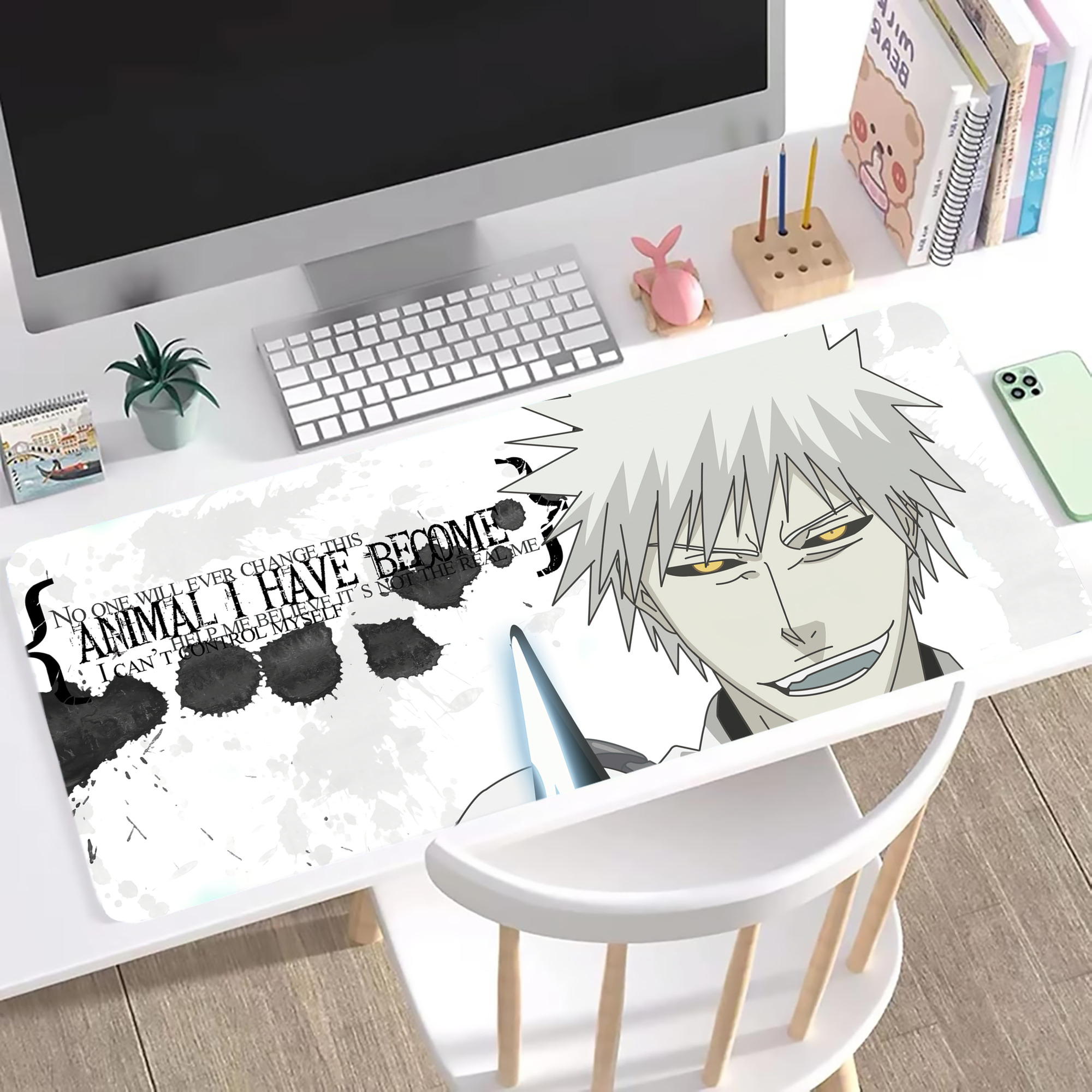 （画像用） ブリーチ BLEACH ステッチ加工 大判デスクマット／滑り止めマウスパッド