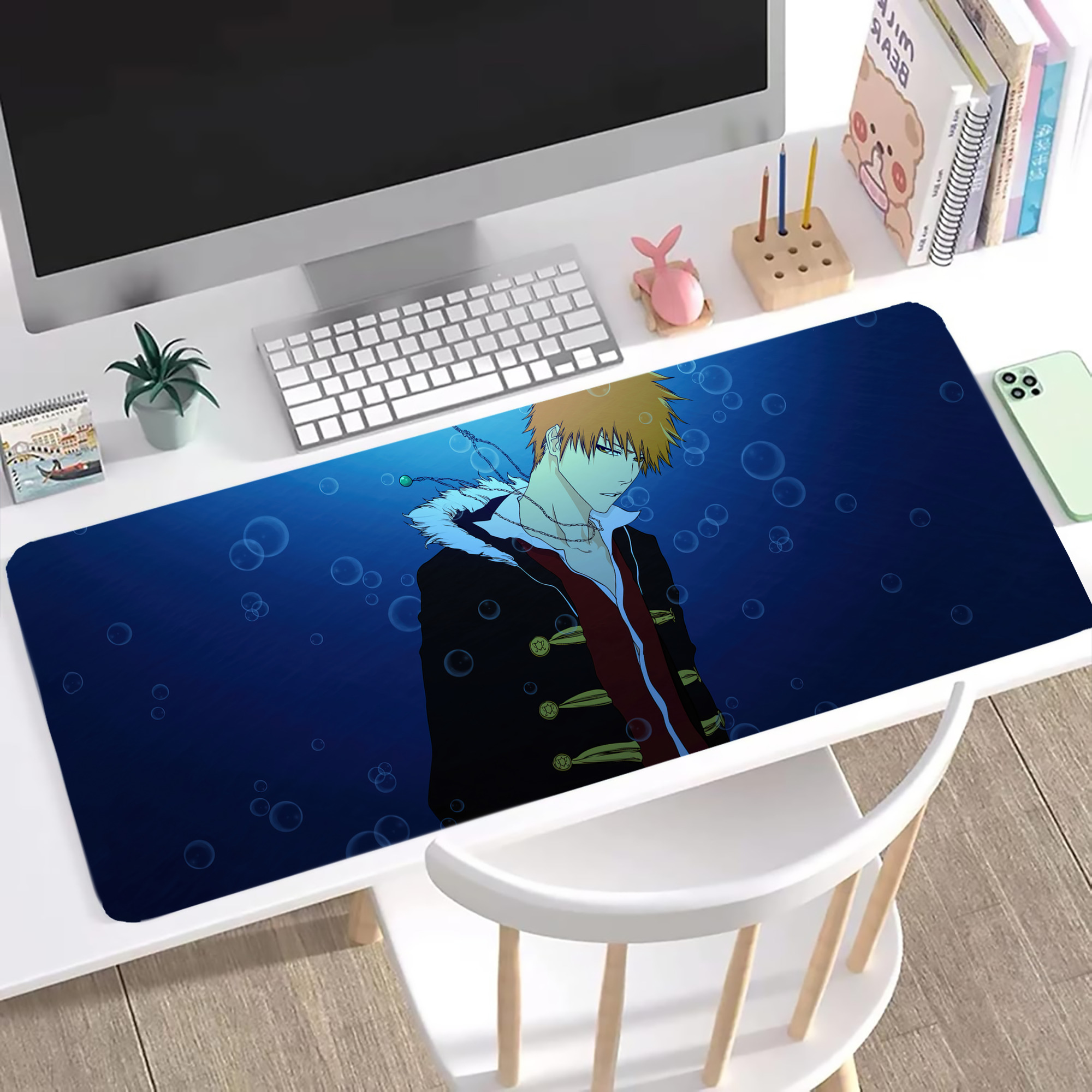 （画像用） ブリーチ BLEACH ステッチ加工 大判デスクマット／滑り止めマウスパッド