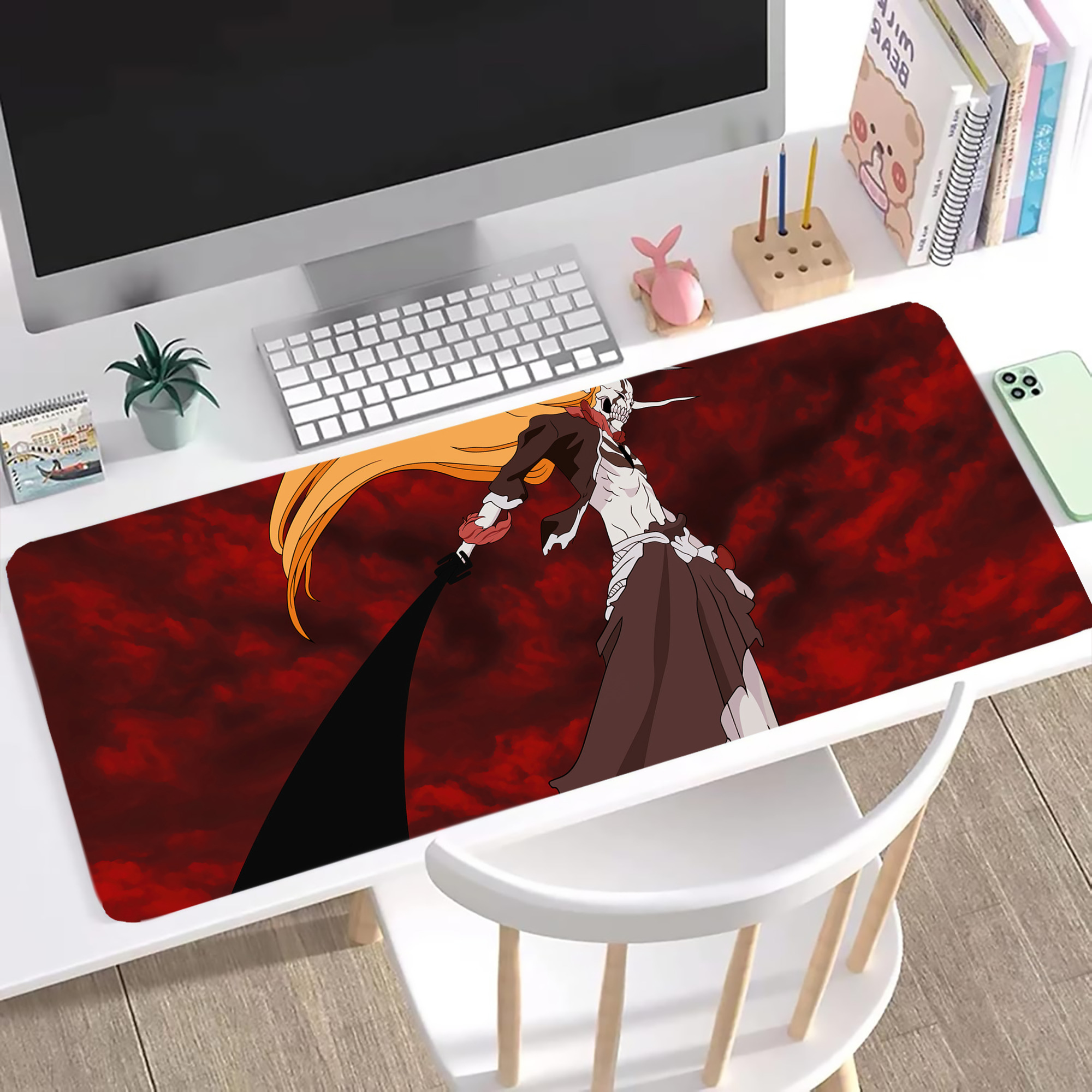 （画像用） ブリーチ BLEACH ステッチ加工 大判デスクマット／滑り止めマウスパッド