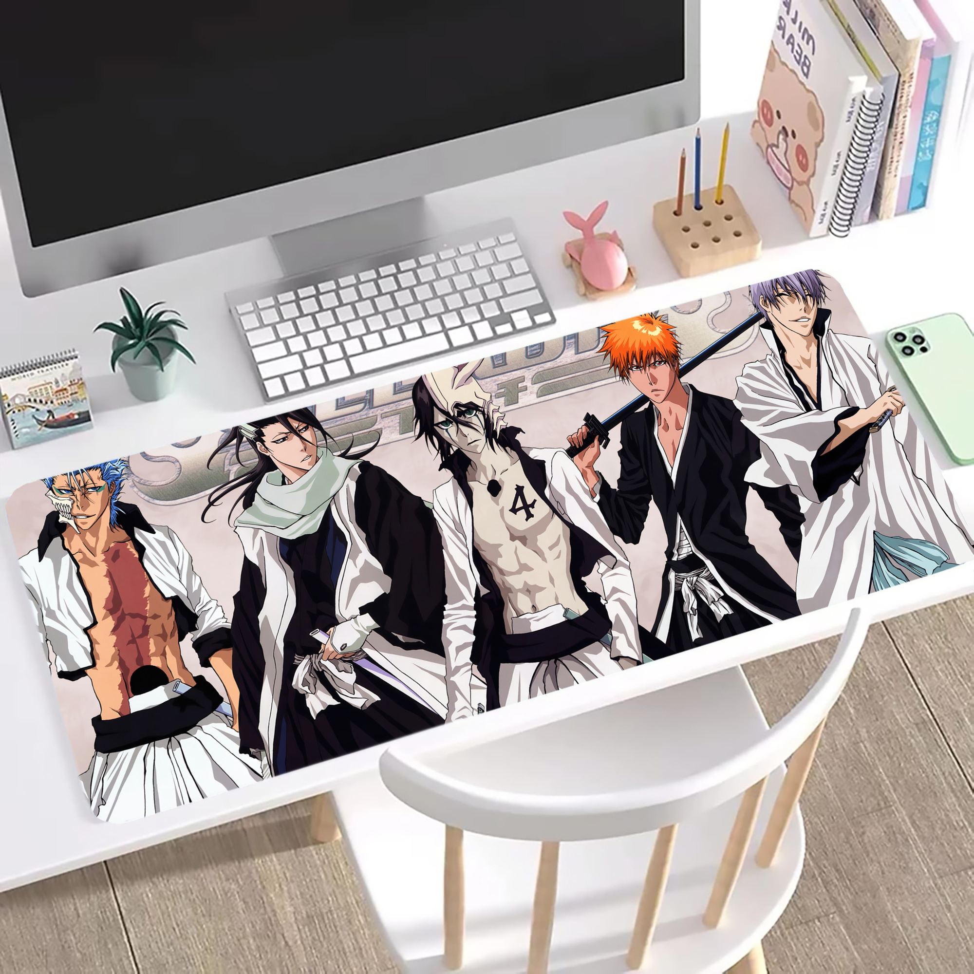 （画像用） ブリーチ BLEACH ステッチ加工 大判デスクマット／滑り止めマウスパッド