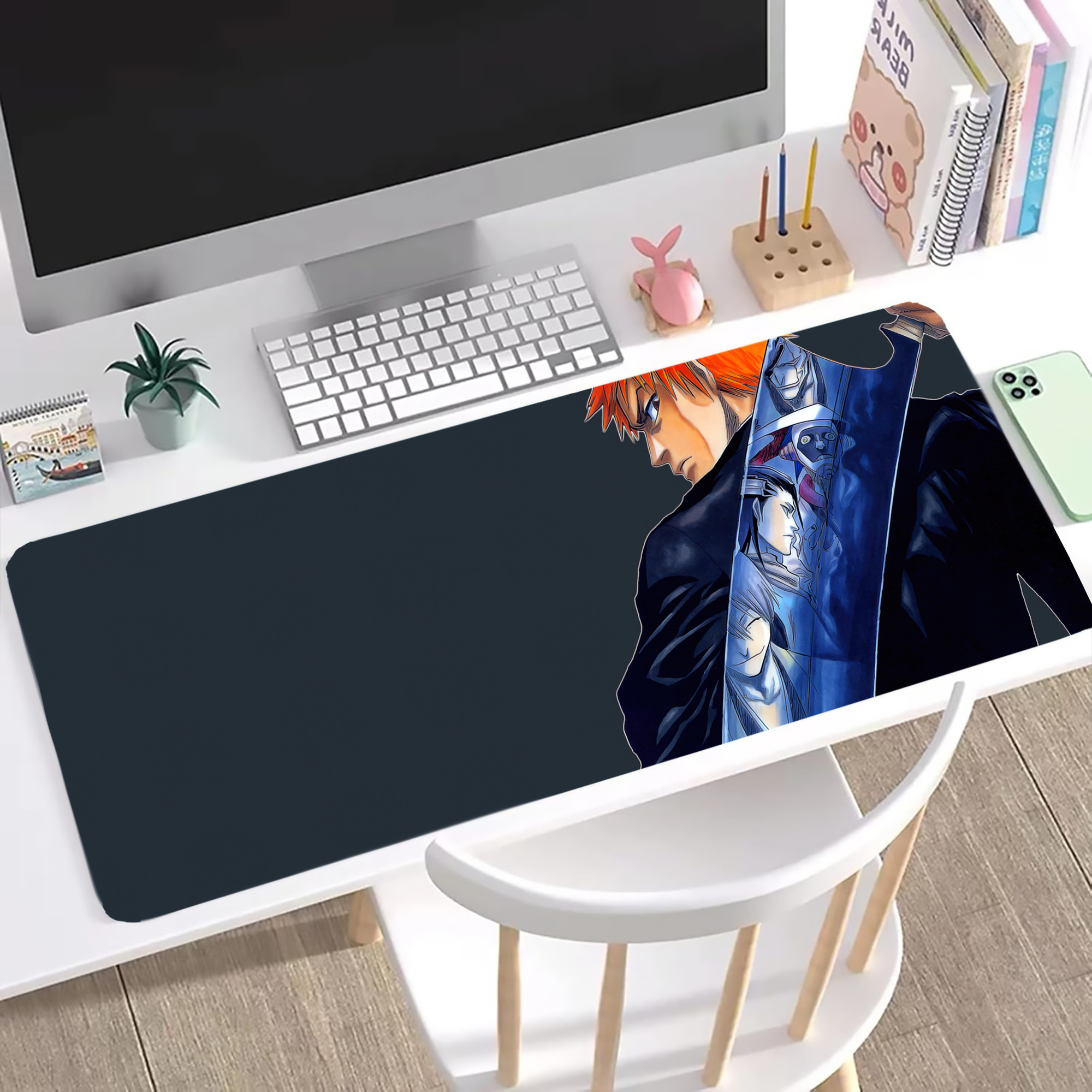 （画像用） ブリーチ BLEACH ステッチ加工 大判デスクマット／滑り止めマウスパッド