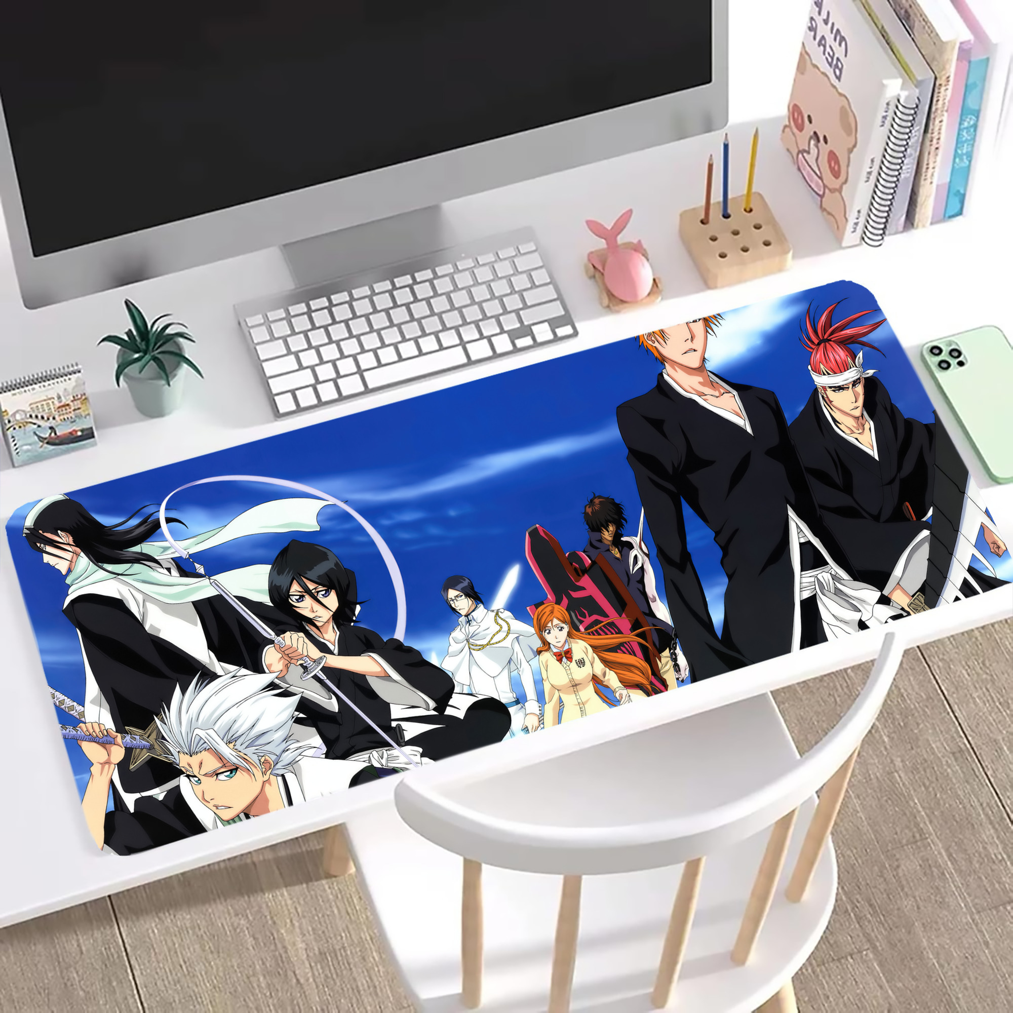 （画像用） ブリーチ BLEACH ステッチ加工 大判デスクマット／滑り止めマウスパッド