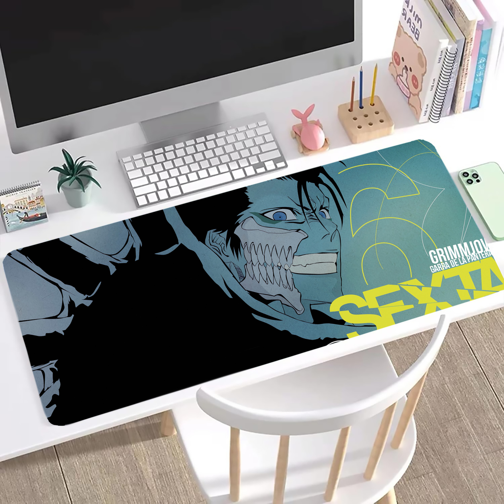（画像用） ブリーチ BLEACH ステッチ加工 大判デスクマット／滑り止めマウスパッド