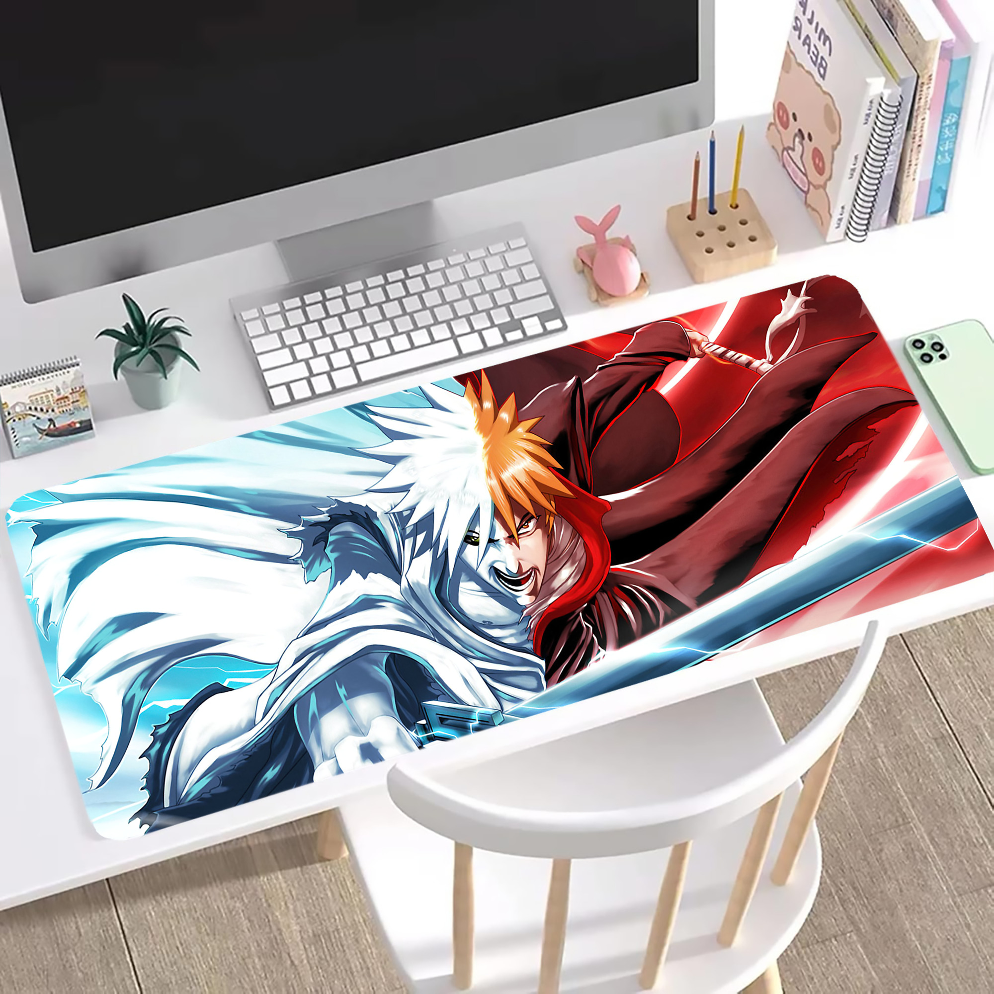（画像用） ブリーチ BLEACH ステッチ加工 大判デスクマット／滑り止めマウスパッド
