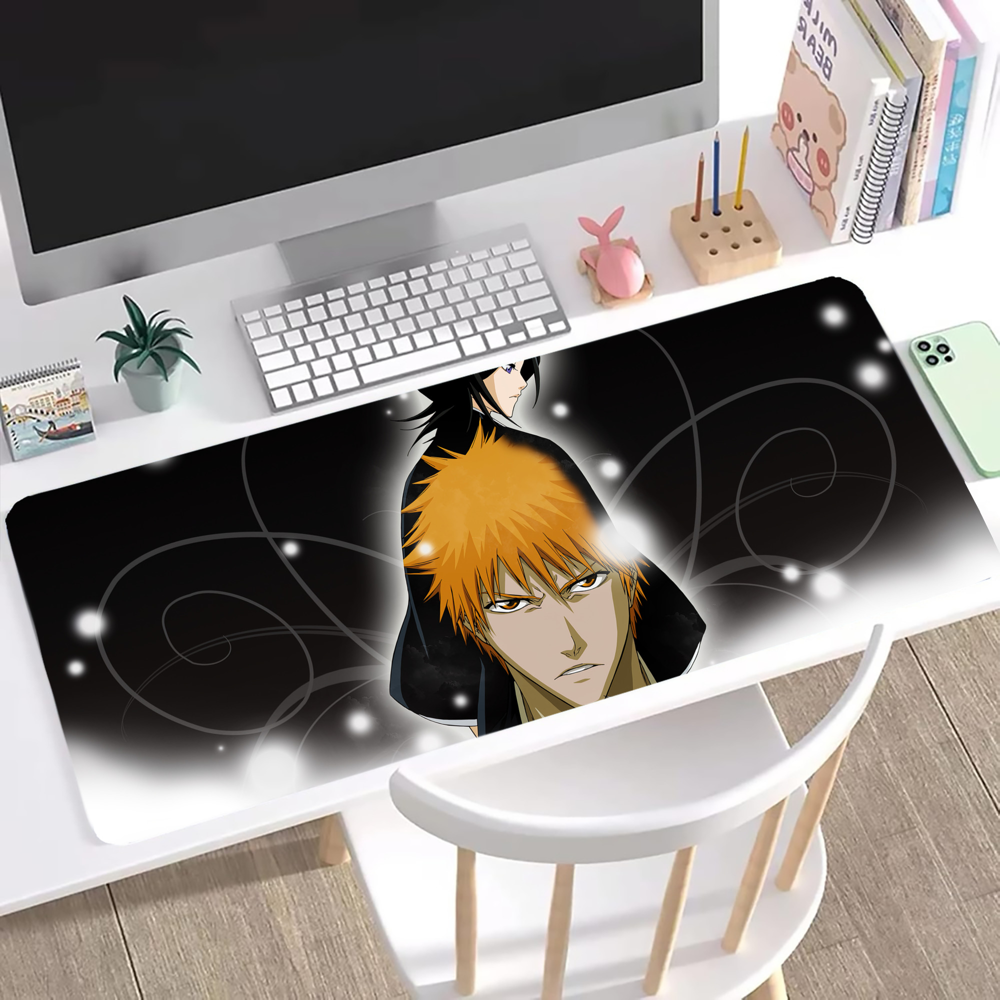 （画像用） ブリーチ BLEACH ステッチ加工 大判デスクマット／滑り止めマウスパッド