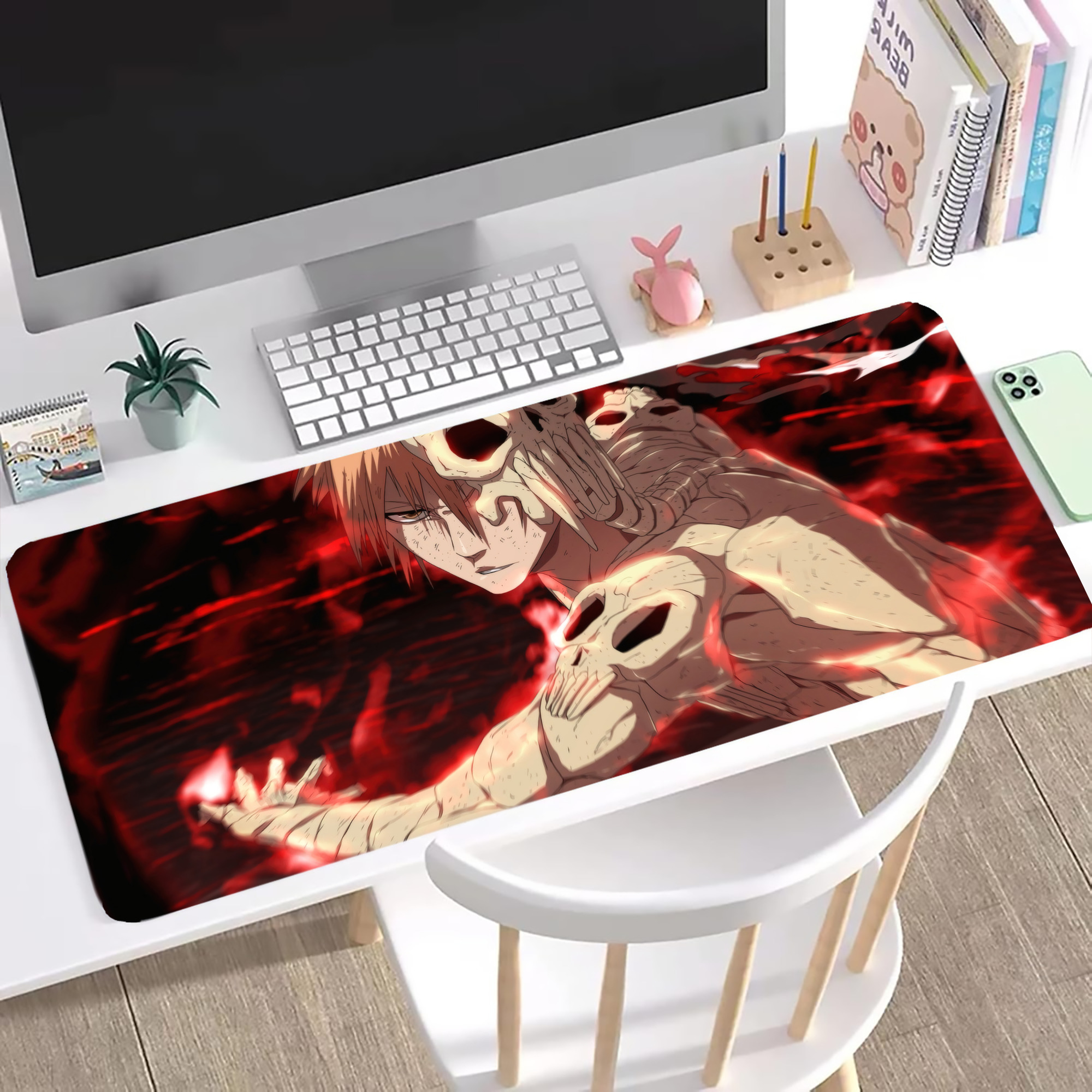 （画像用） ブリーチ BLEACH ステッチ加工 大判デスクマット／滑り止めマウスパッド