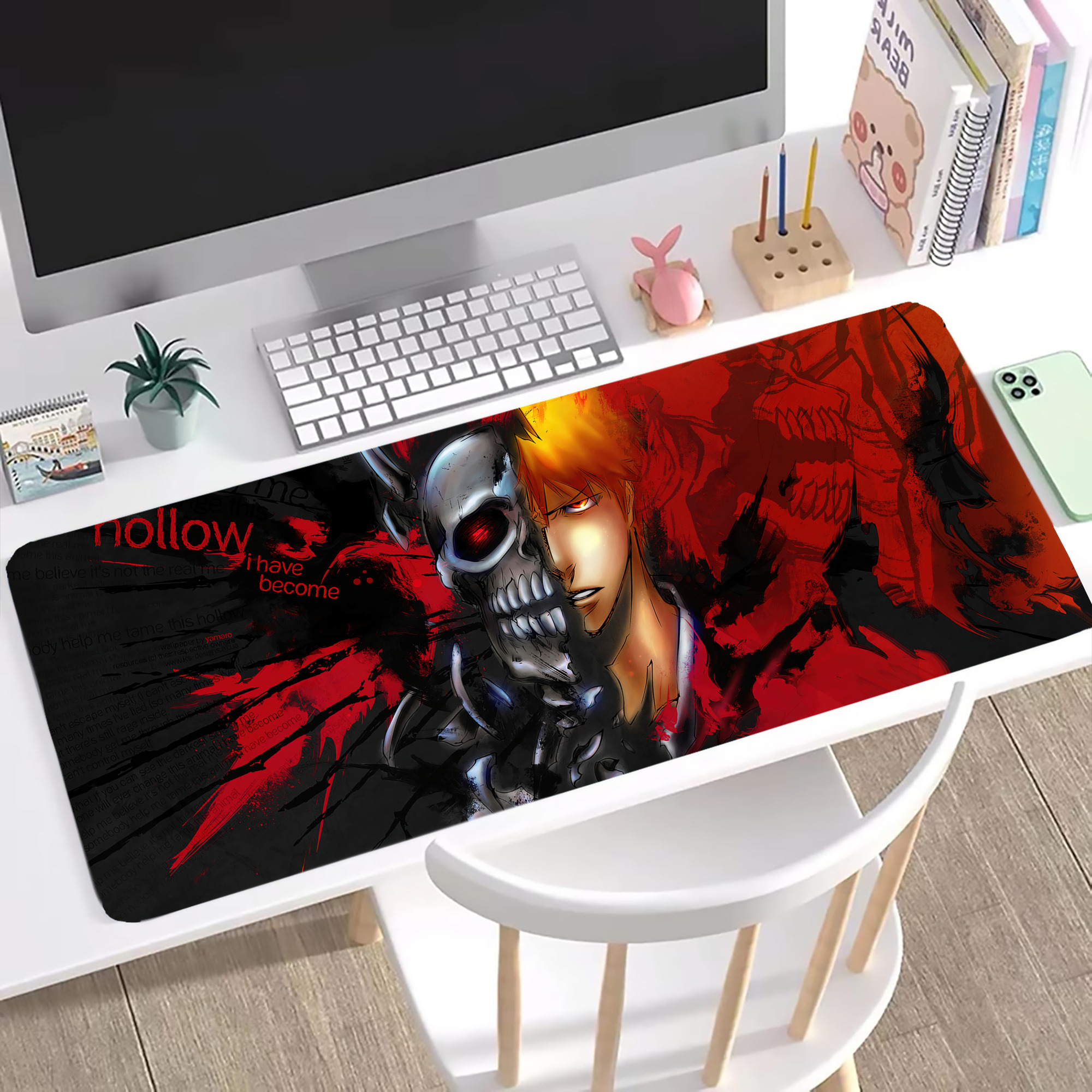 （画像用） ブリーチ BLEACH ステッチ加工 大判デスクマット／滑り止めマウスパッド