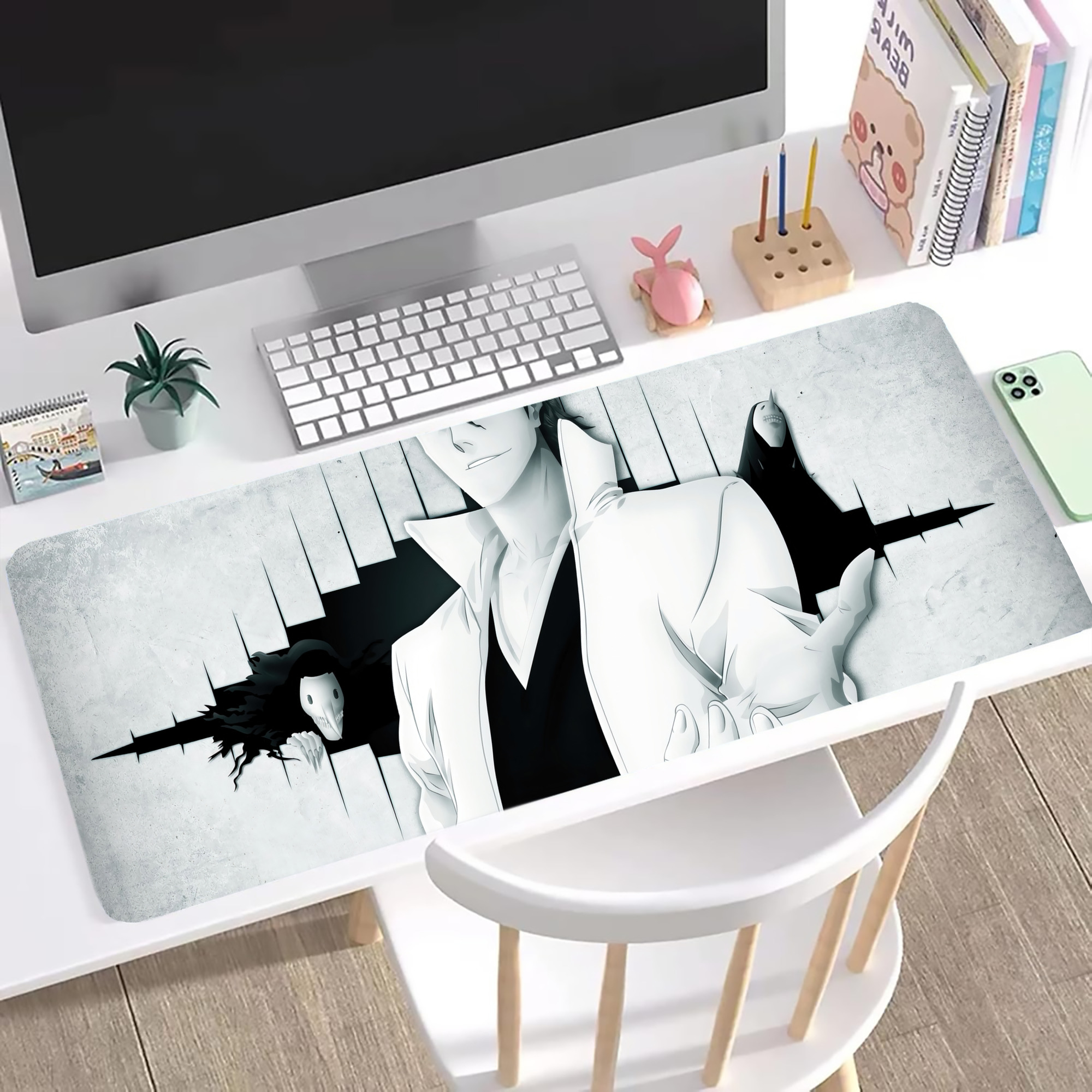 （画像用） ブリーチ BLEACH ステッチ加工 大判デスクマット／滑り止めマウスパッド