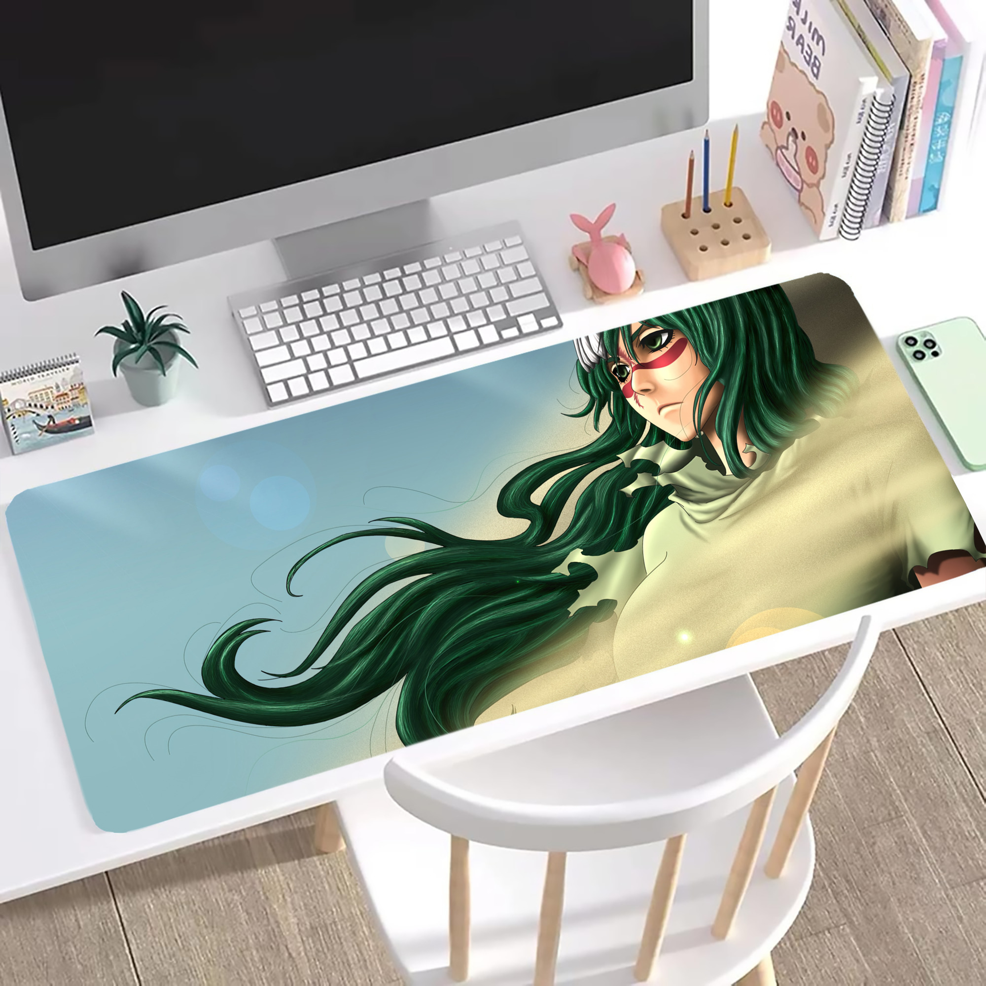 （画像用） ブリーチ BLEACH ステッチ加工 大判デスクマット／滑り止めマウスパッド