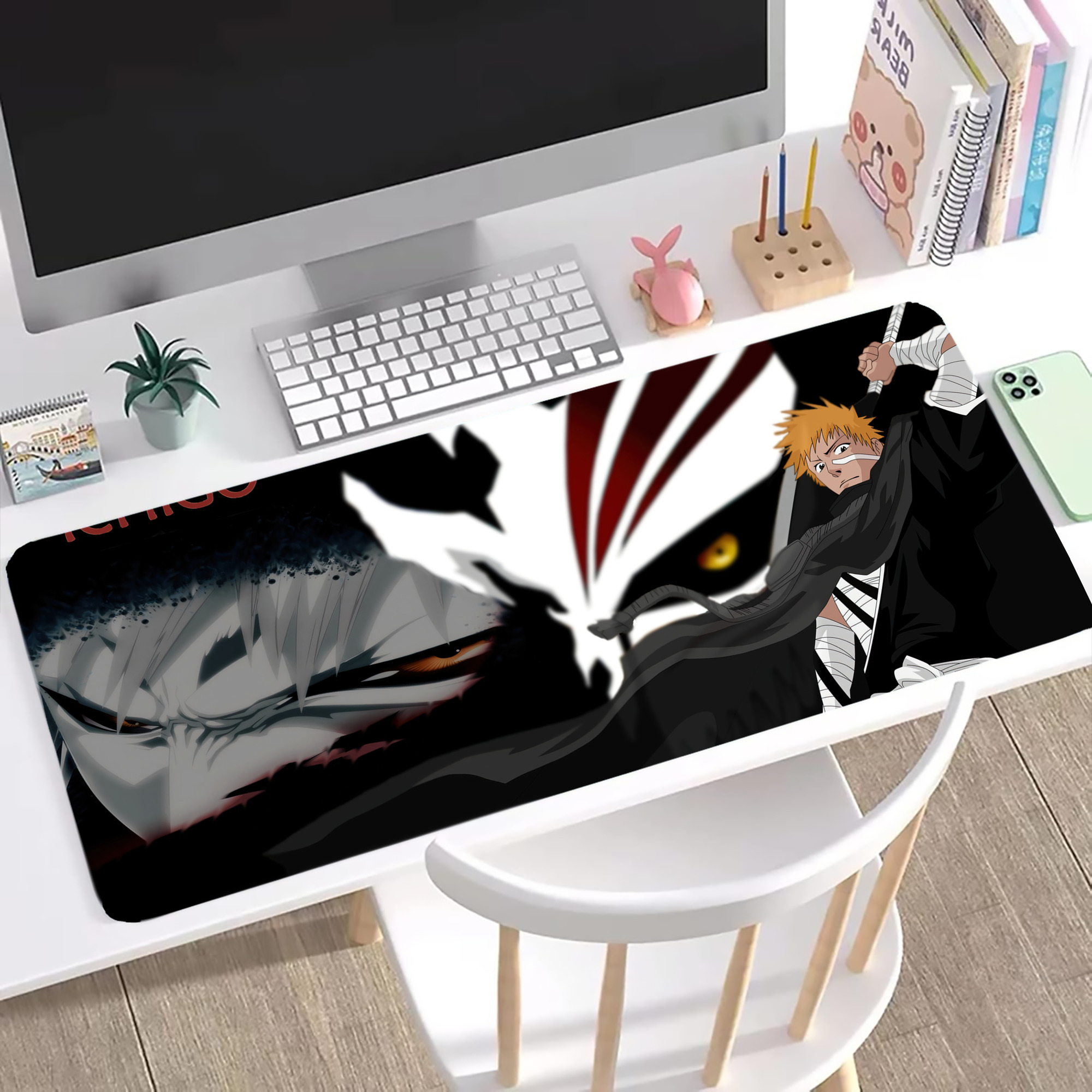 （画像用） ブリーチ BLEACH ステッチ加工 大判デスクマット／滑り止めマウスパッド