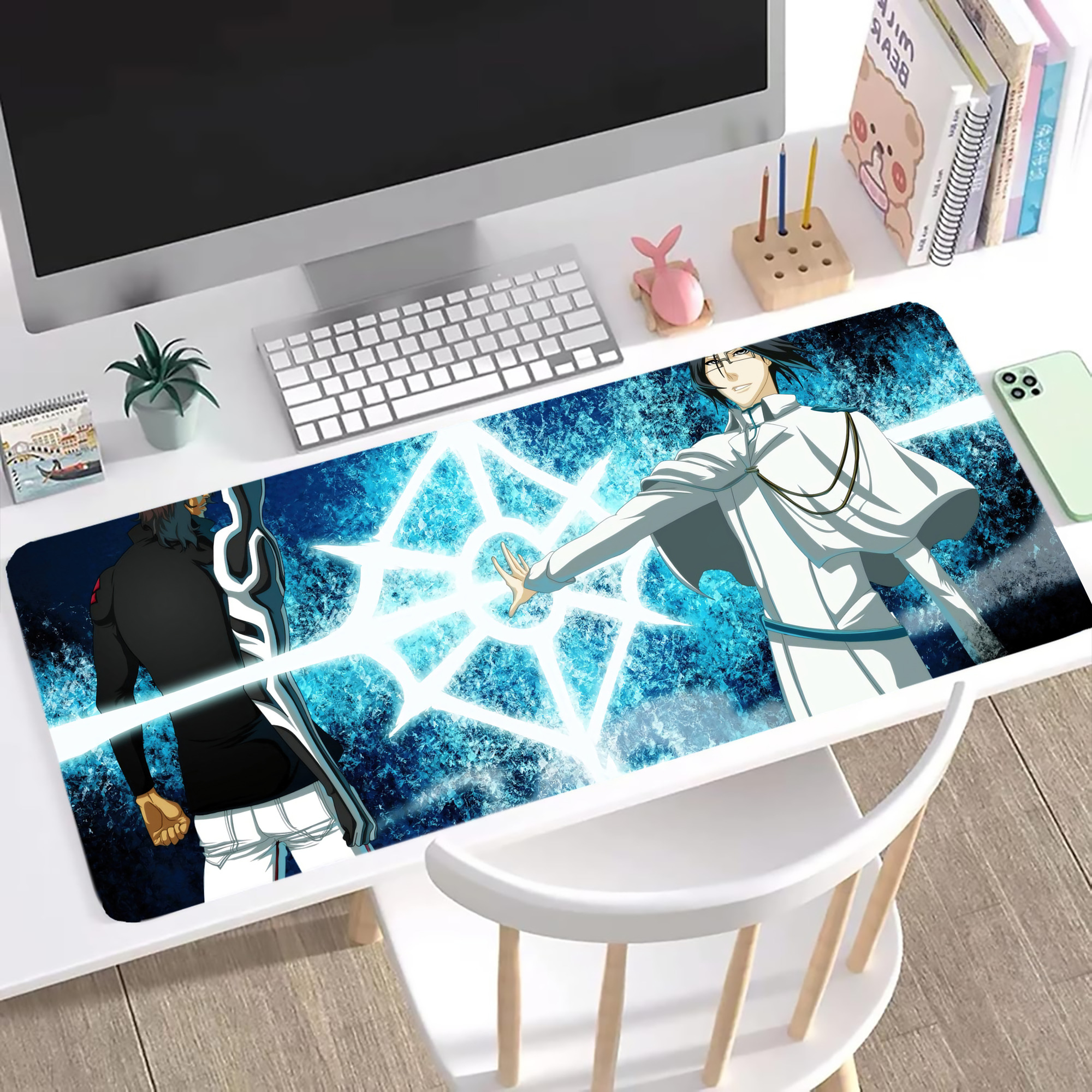 （画像用） ブリーチ BLEACH ステッチ加工 大判デスクマット／滑り止めマウスパッド