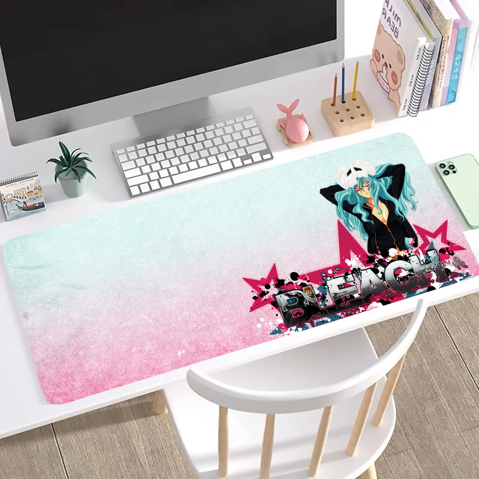 （画像用） ブリーチ BLEACH ステッチ加工 大判デスクマット／滑り止めマウスパッド