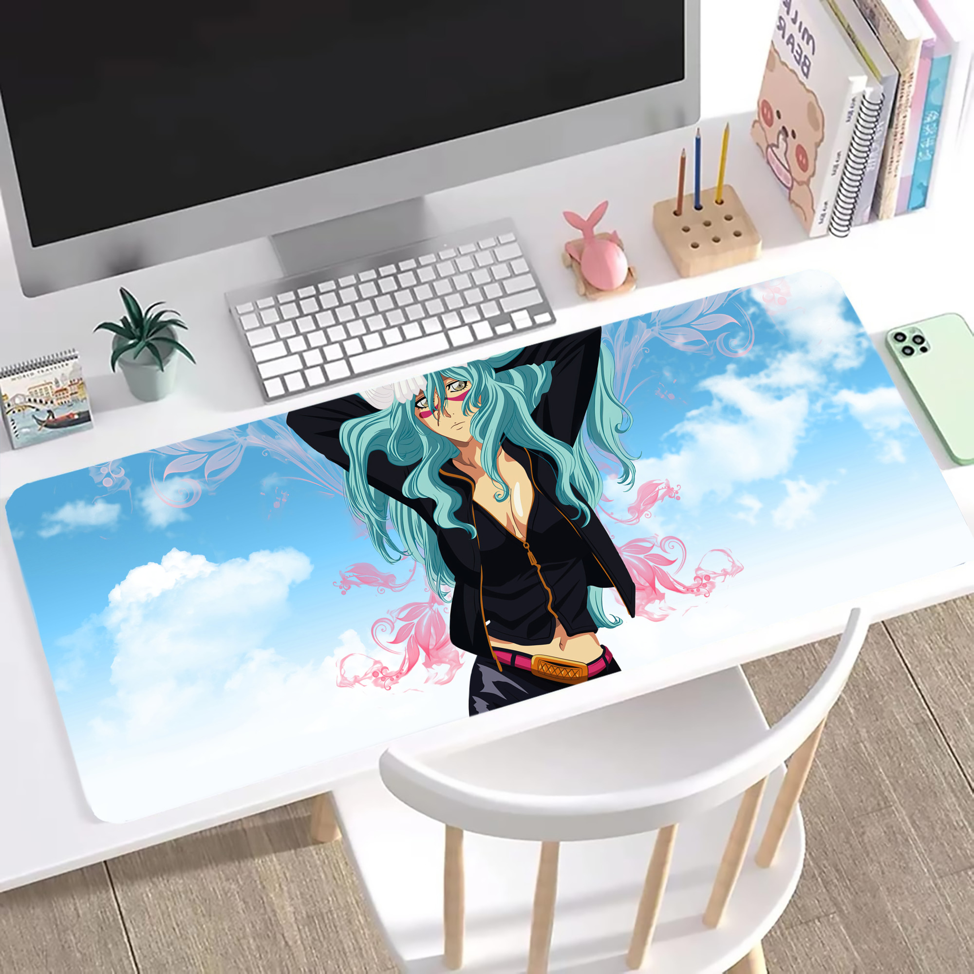（画像用） ブリーチ BLEACH ステッチ加工 大判デスクマット／滑り止めマウスパッド