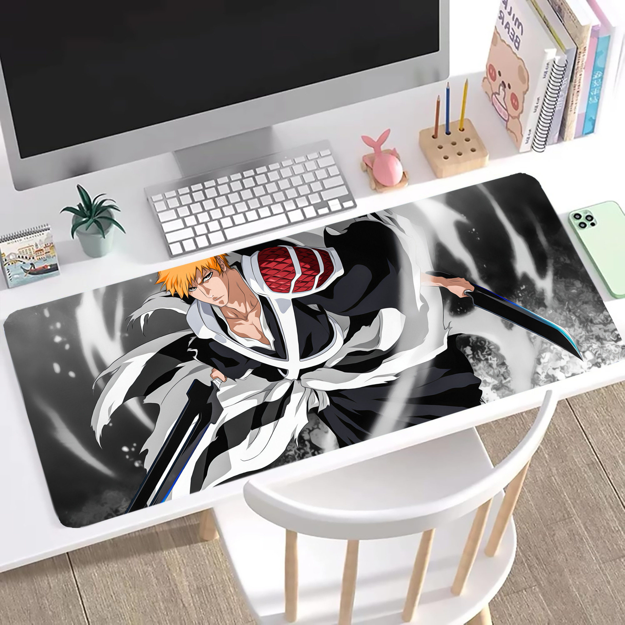 （画像用） ブリーチ BLEACH ステッチ加工 大判デスクマット／滑り止めマウスパッド