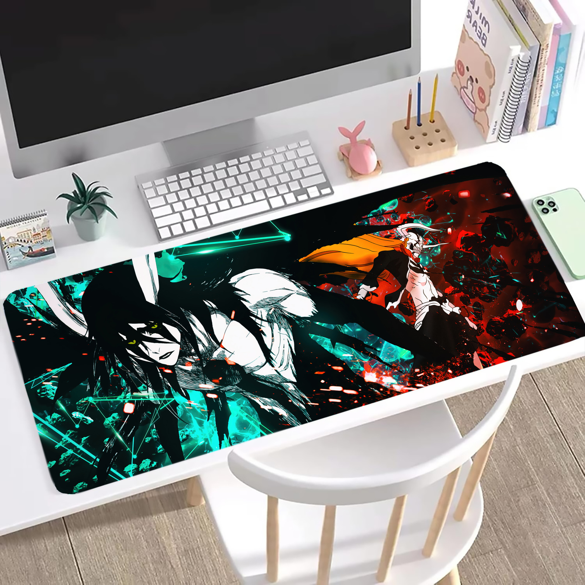 （画像用） ブリーチ BLEACH ステッチ加工 大判デスクマット／滑り止めマウスパッド