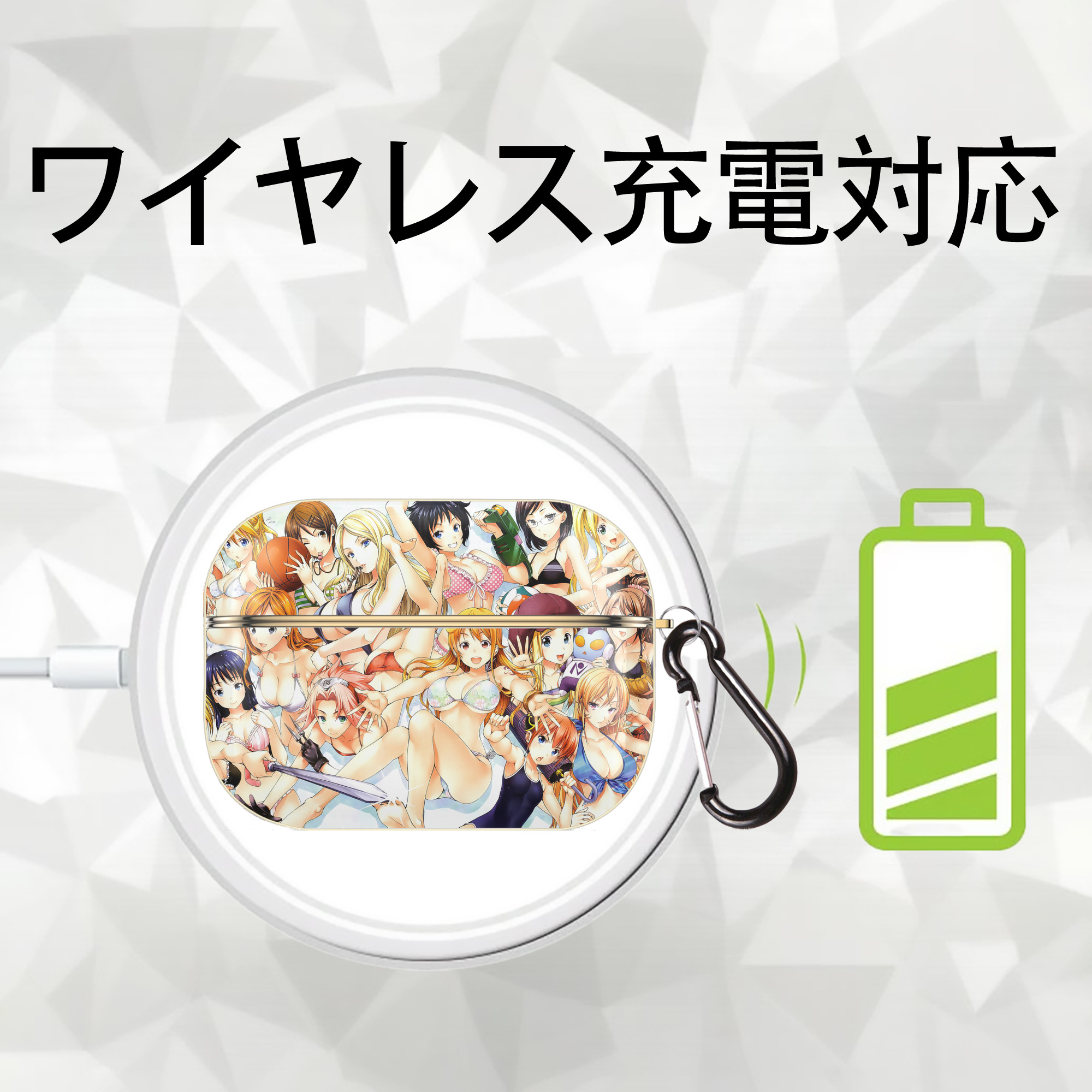 ブリーチ BLEACH 【AirPods Pro用】ハードシェル保護ケース｜耐衝撃・防指紋・カラビナ付き商品仕様
