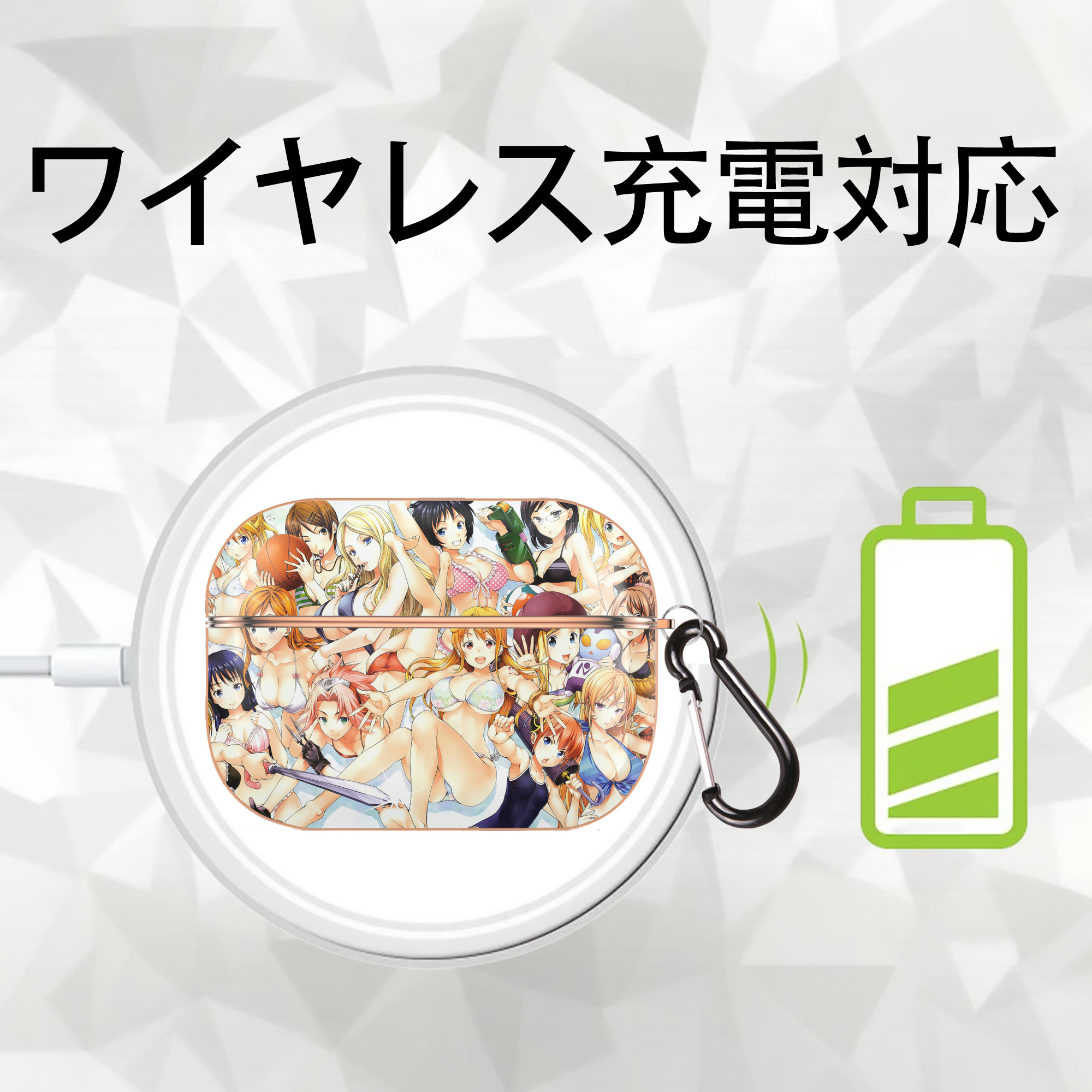 ブリーチ BLEACH 【AirPods Pro用】ハードシェル保護ケース｜耐衝撃・防指紋・カラビナ付き商品仕様