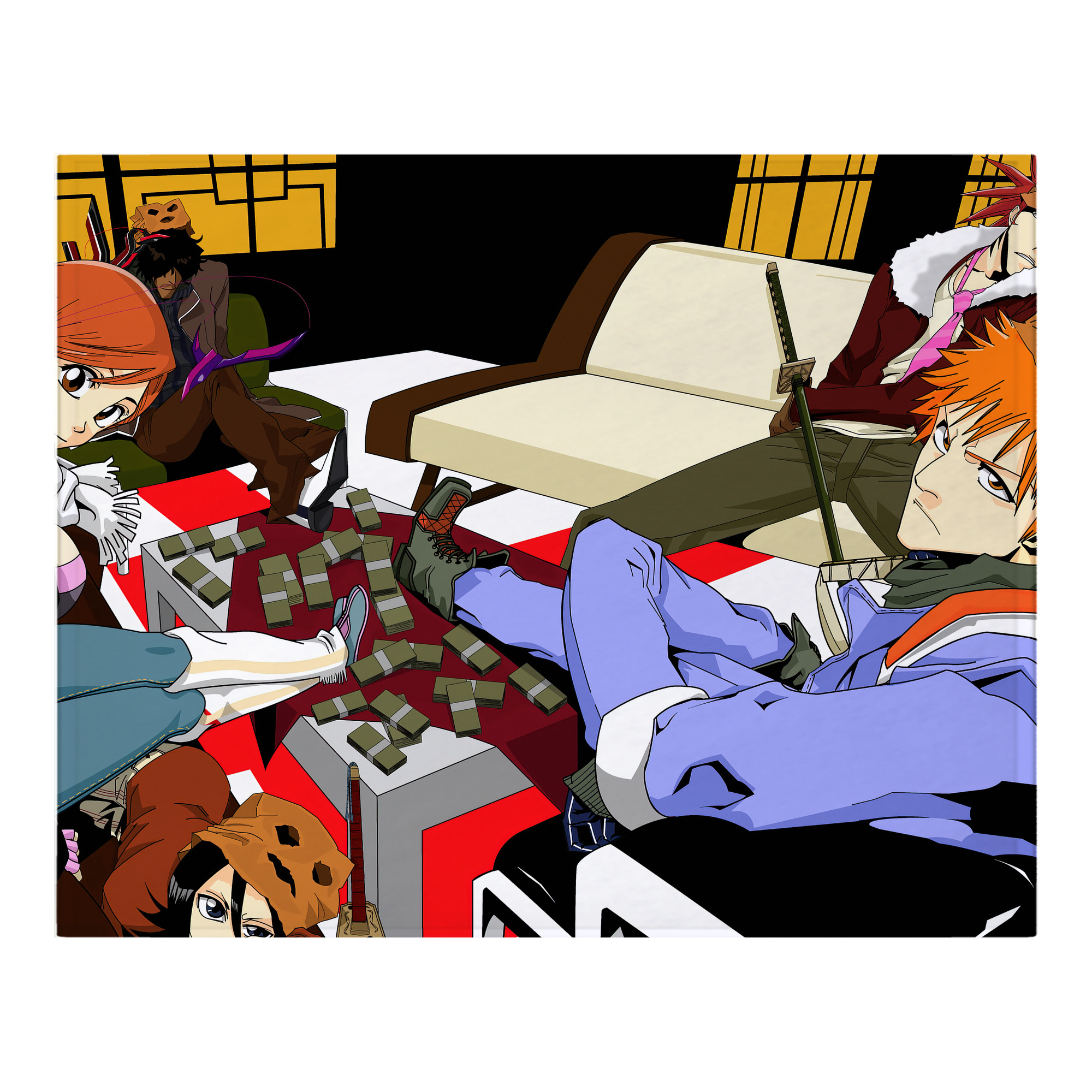 （画像用） ブリーチ BLEACH フランネルブランケット・多サイズ対応（横型）