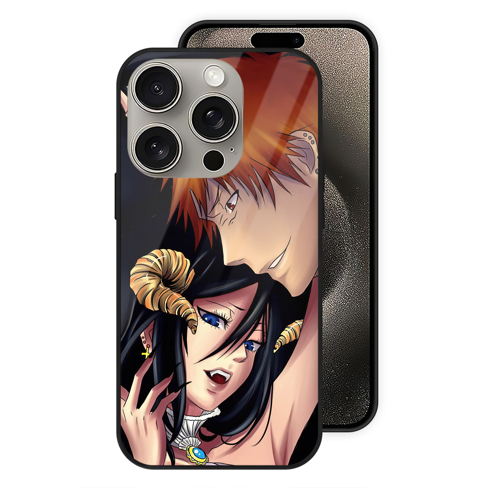 （画像用） ブリーチ BLEACH 【iPhone15Pro対応】スマホケース 耐衝撃＆黄変防止 背面ガラス