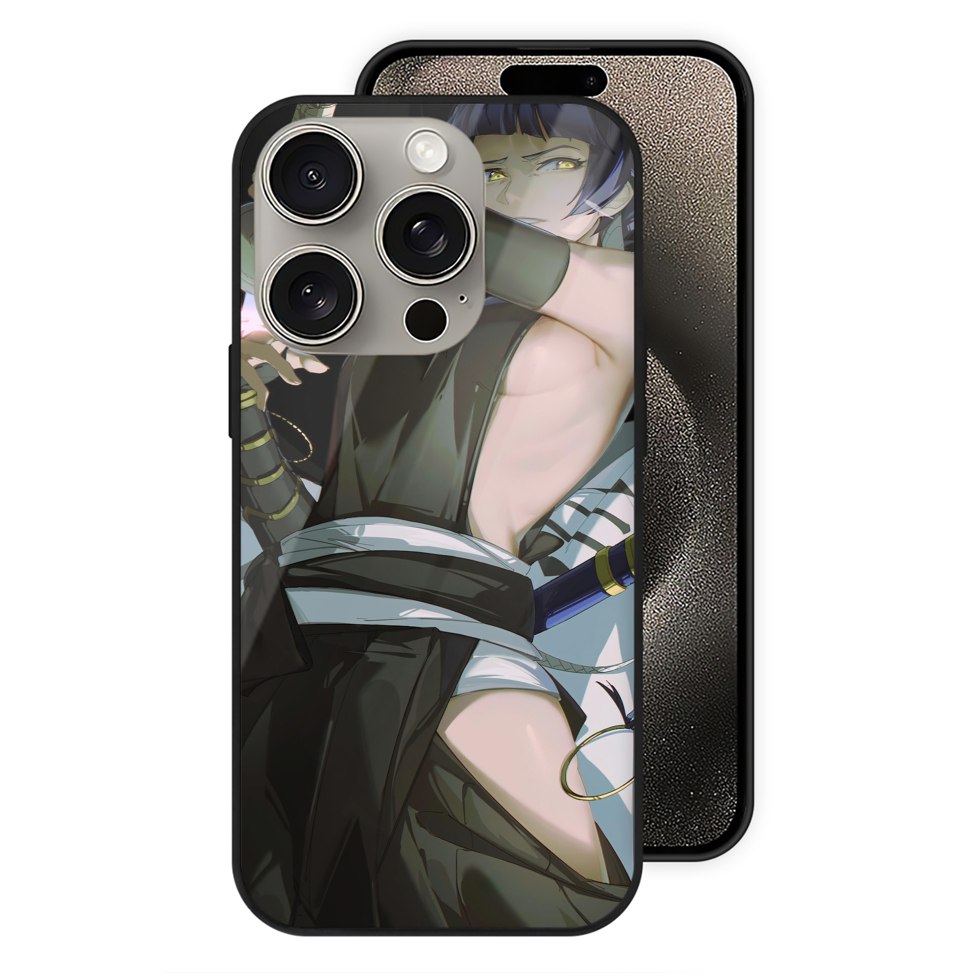 （画像用） ブリーチ BLEACH 【iPhone15Pro対応】スマホケース 耐衝撃＆黄変防止 背面ガラス