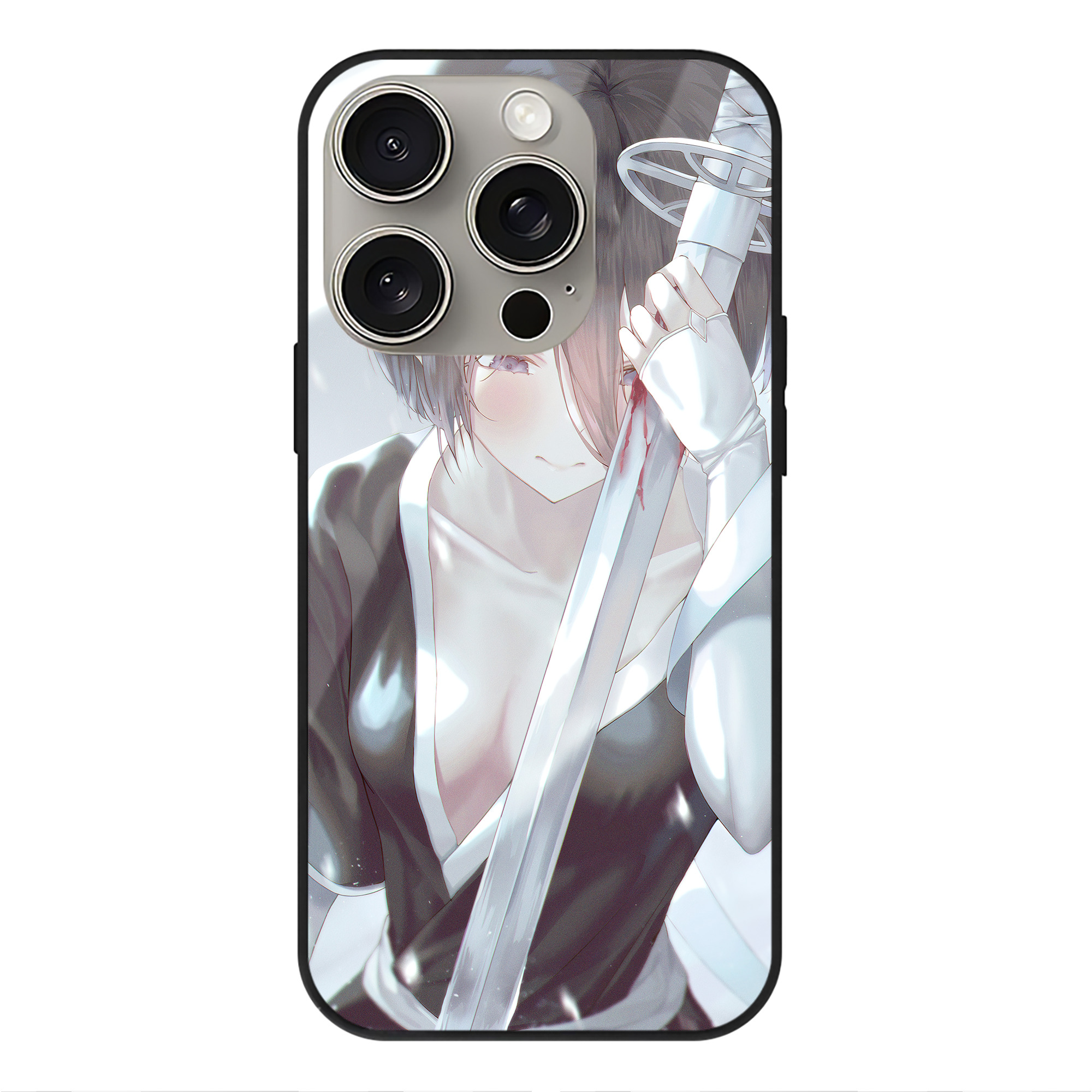 （画像用） ブリーチ BLEACH 【iPhone15Pro対応】スマホケース 耐衝撃＆黄変防止 背面ガラス