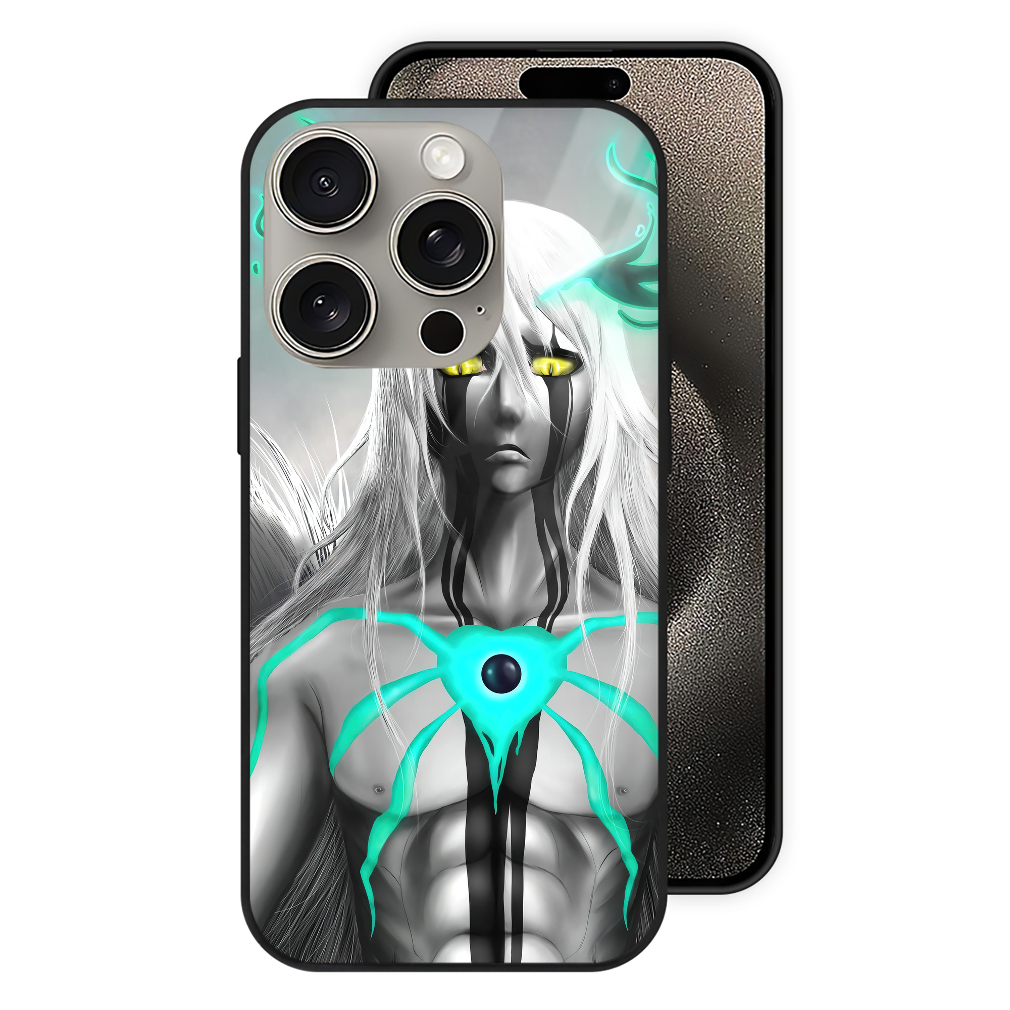 （画像用） ブリーチ BLEACH 【iPhone15Pro対応】スマホケース 耐衝撃＆黄変防止 背面ガラス