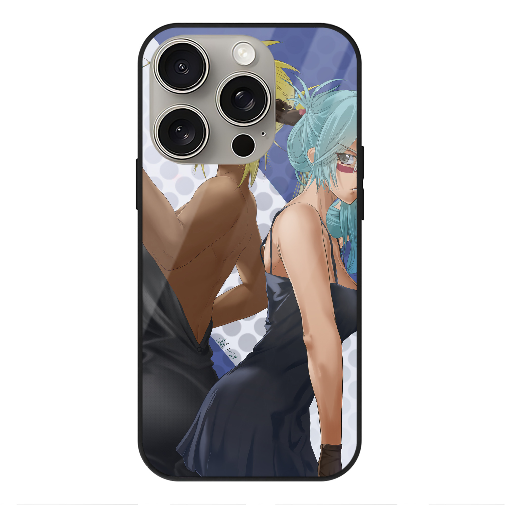 （画像用） ブリーチ BLEACH 【iPhone15Pro対応】スマホケース 耐衝撃＆黄変防止 背面ガラス